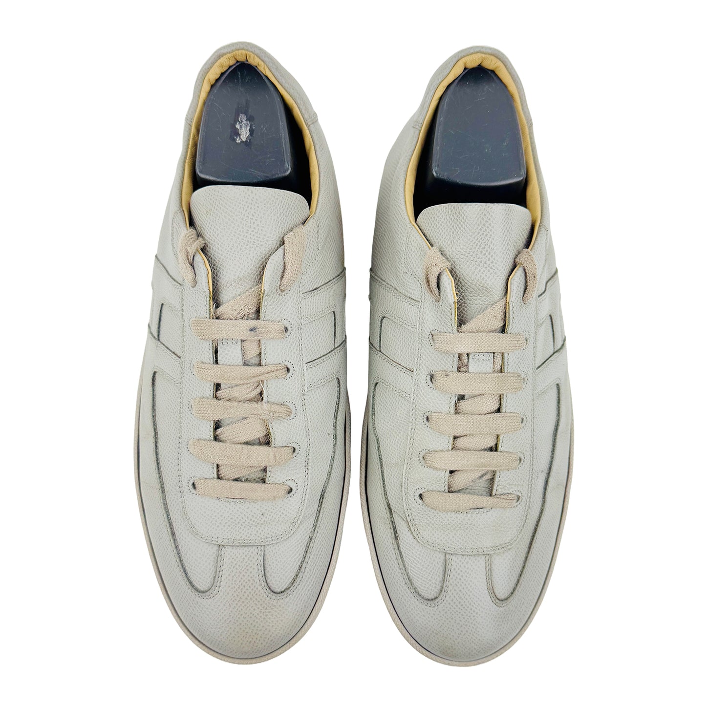 Hermes Men's Quicker Gray Sneaker Shoes (Size 42/42.5)