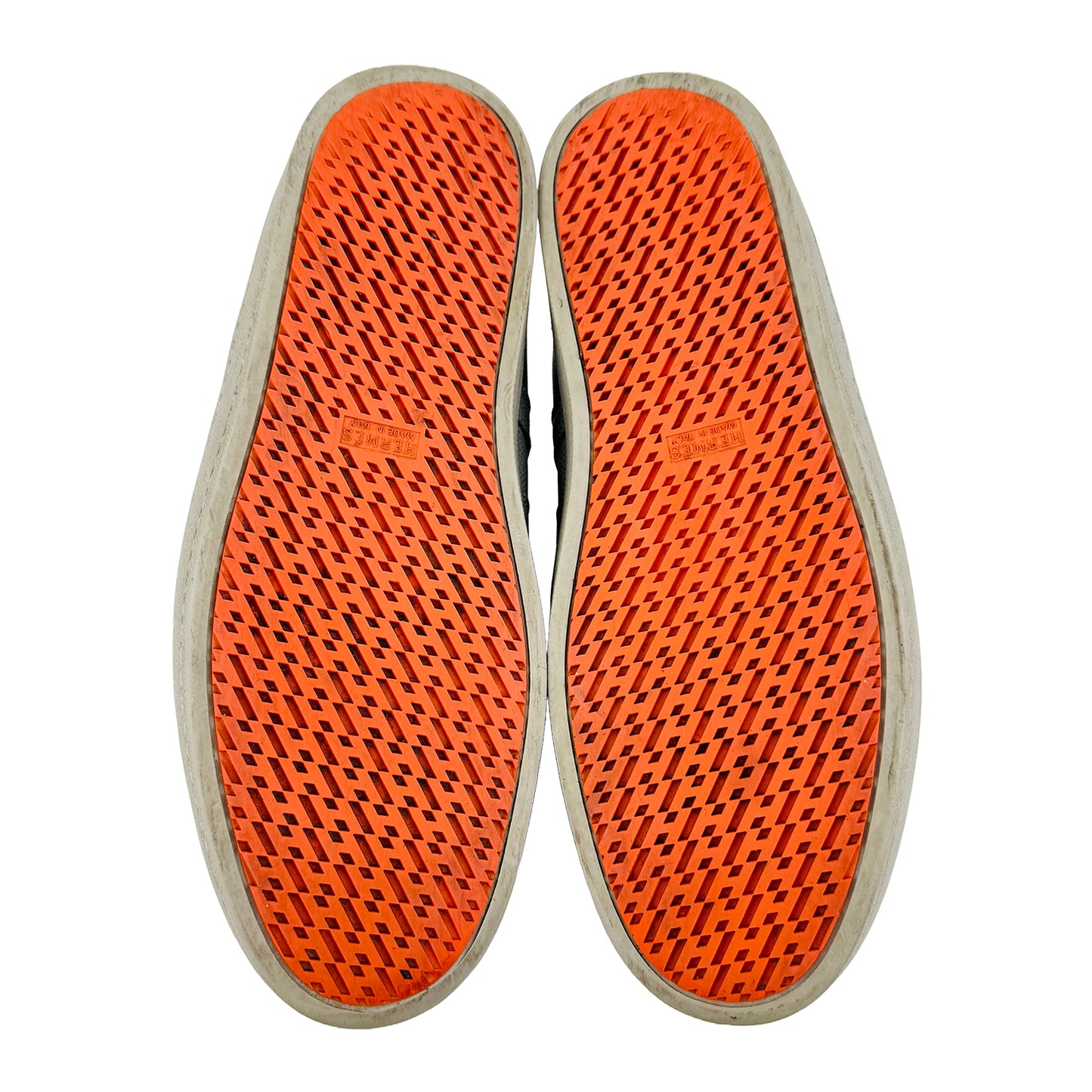 Hermes Men's Quicker Gray Sneaker Shoes (Size 42/42.5)