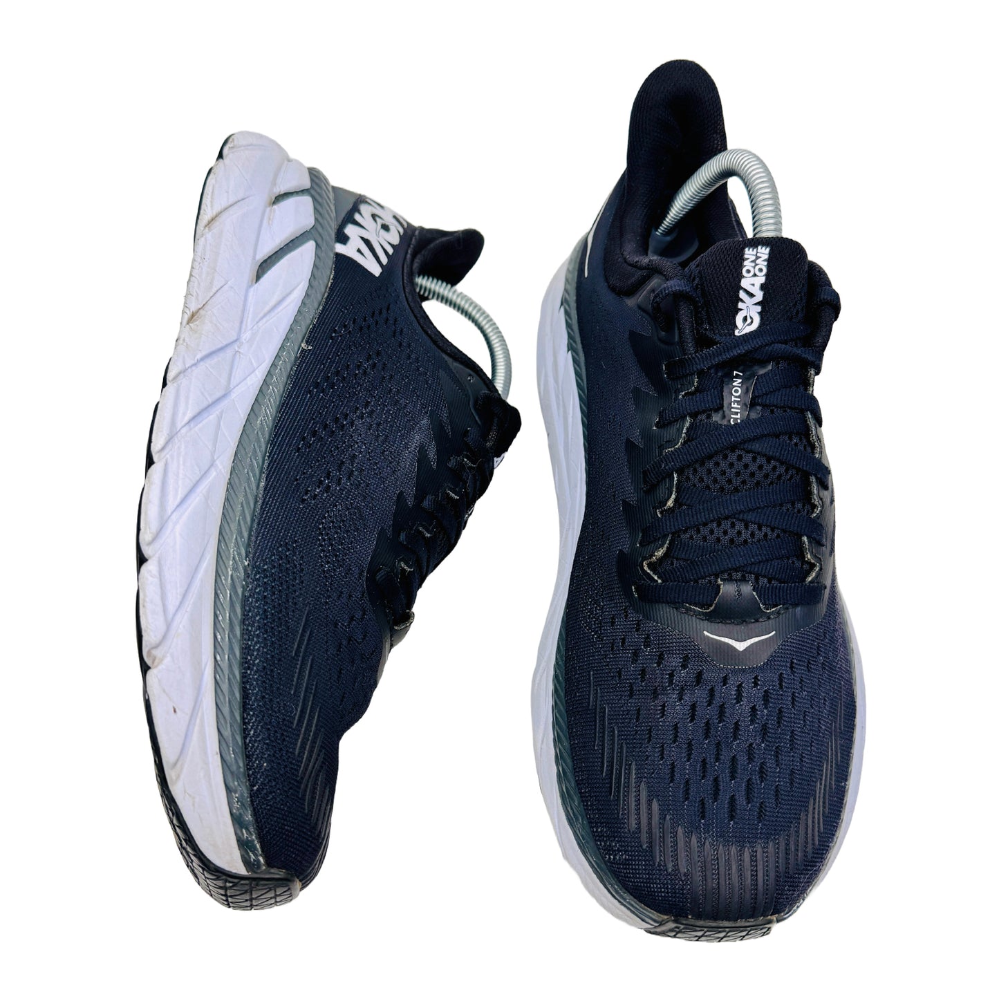 Hoka Men's Clifton 7 Running Shoes (Size 42.5) - 1110508 BWHT