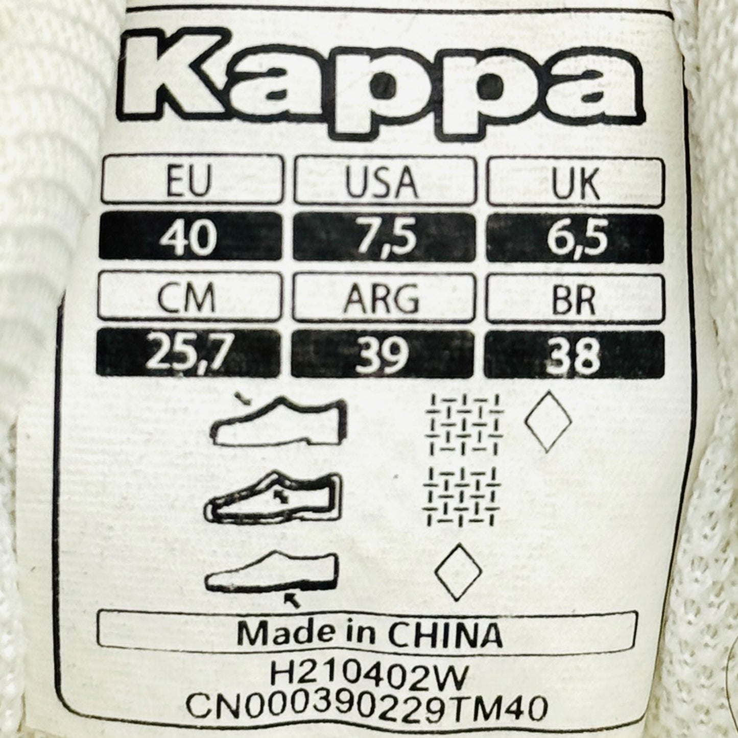 Kappa Textured Lace up Sneakers (Size 40) - H210402W