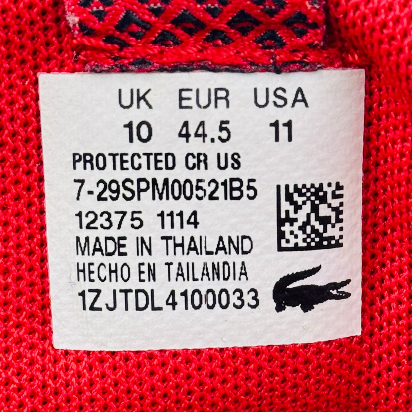 Lacoste Men's Protected PRM US SPM Shoes (Size 44.5)