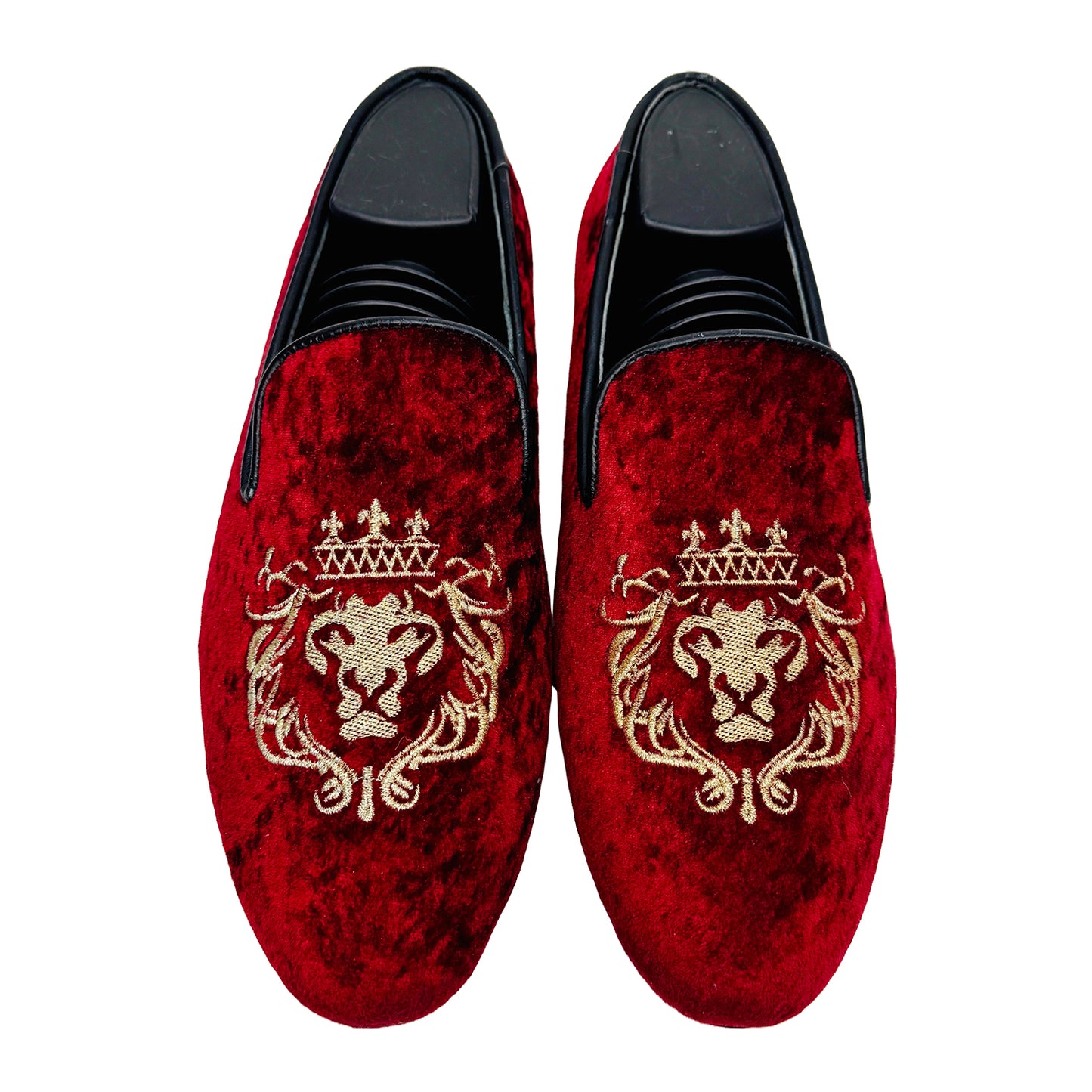 London Edge Velvet Embroidered Loafer Shoes (Size 40.5/41)