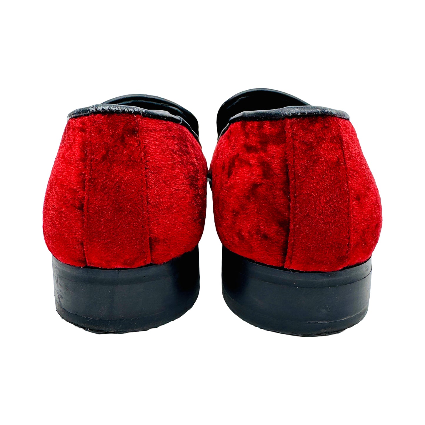 London Edge Velvet Embroidered Loafer Shoes (Size 40.5/41)