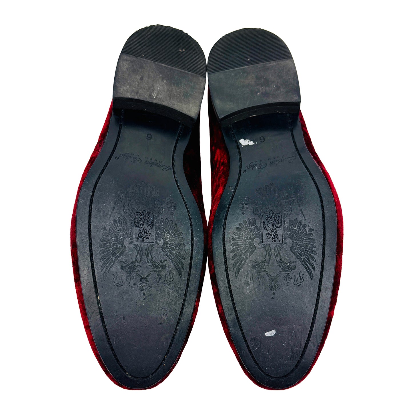 London Edge Velvet Embroidered Loafer Shoes (Size 40.5/41)