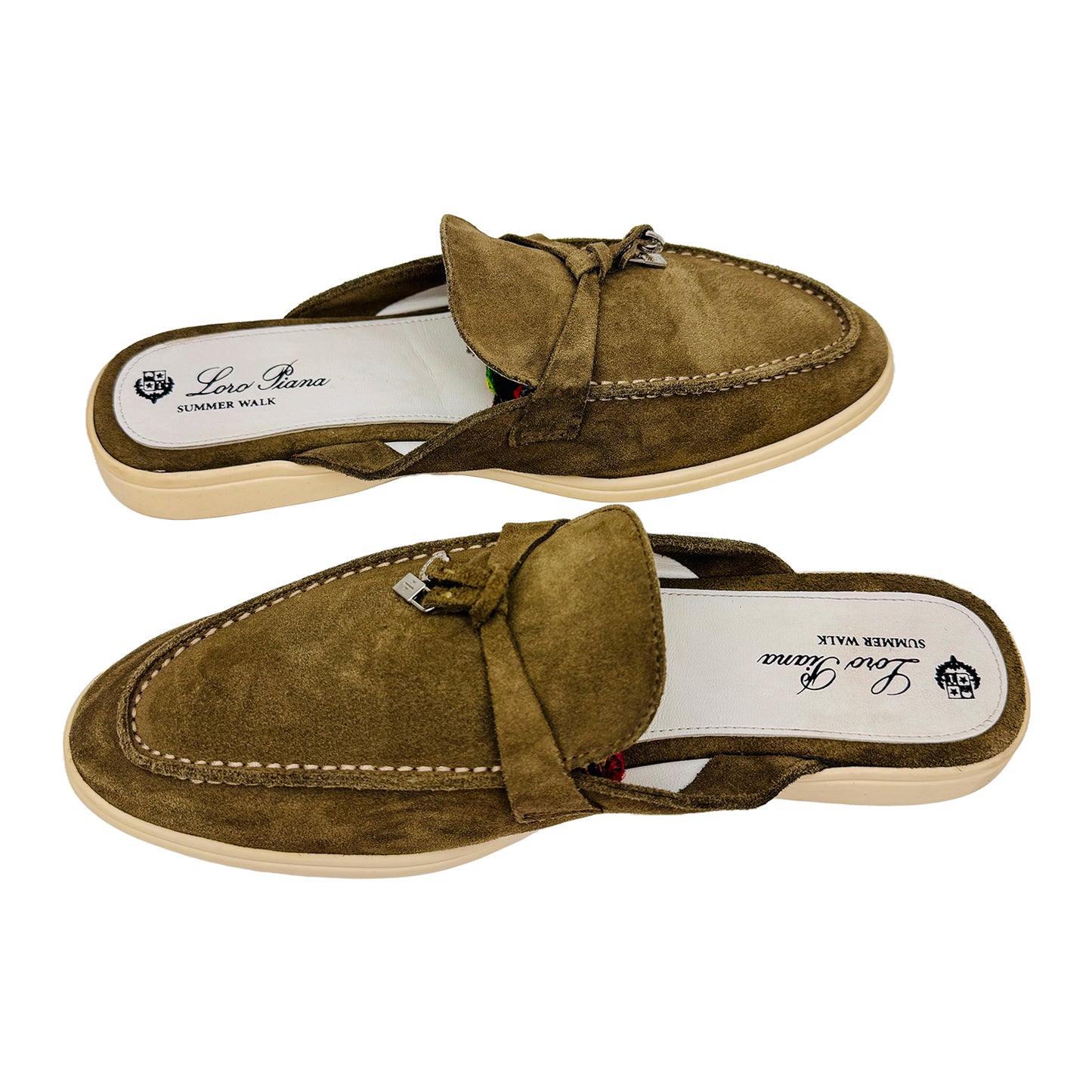 Loro Piana Summer Charms Walk Dusk Brown Shoes (Size 43/43.5)