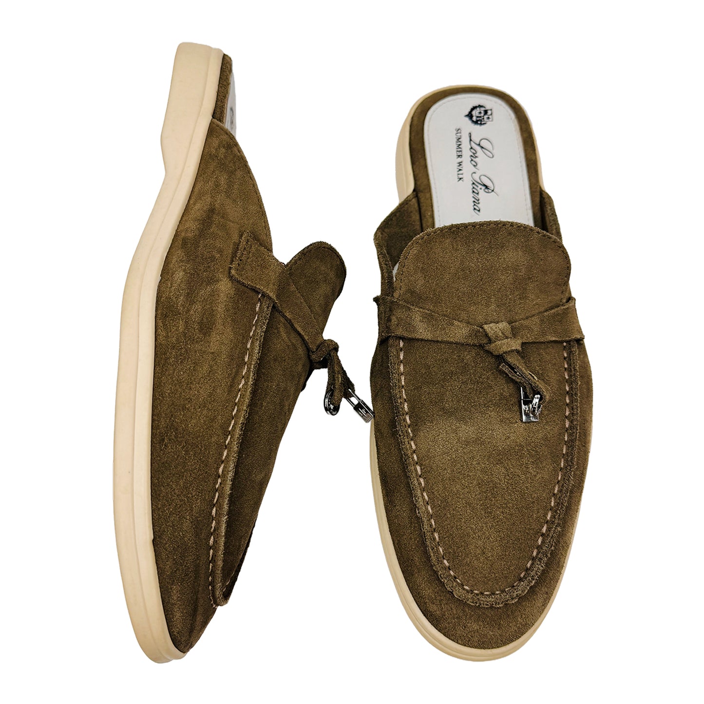 Loro Piana Summer Charms Walk Dusk Brown Shoes (Size 43/43.5)