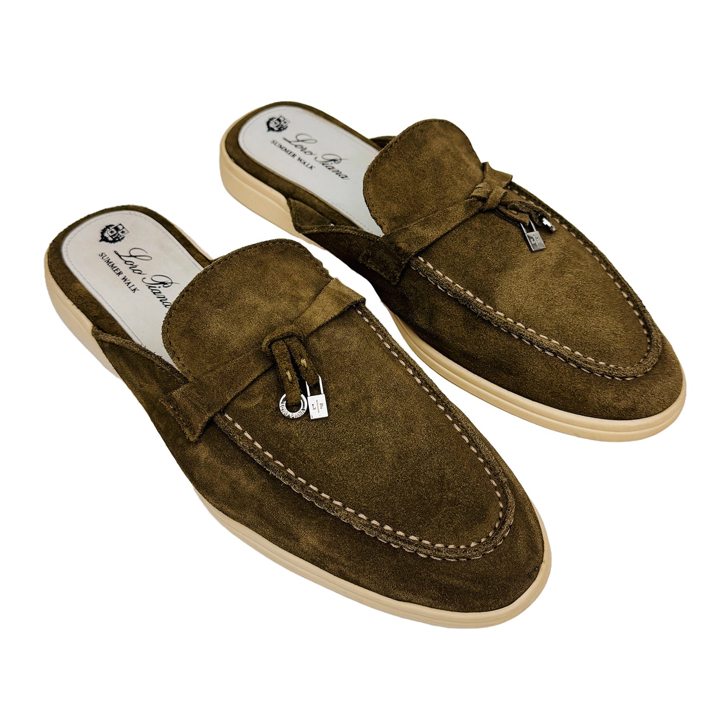 Loro Piana Summer Charms Walk Dusk Brown Shoes (Size 43/43.5)