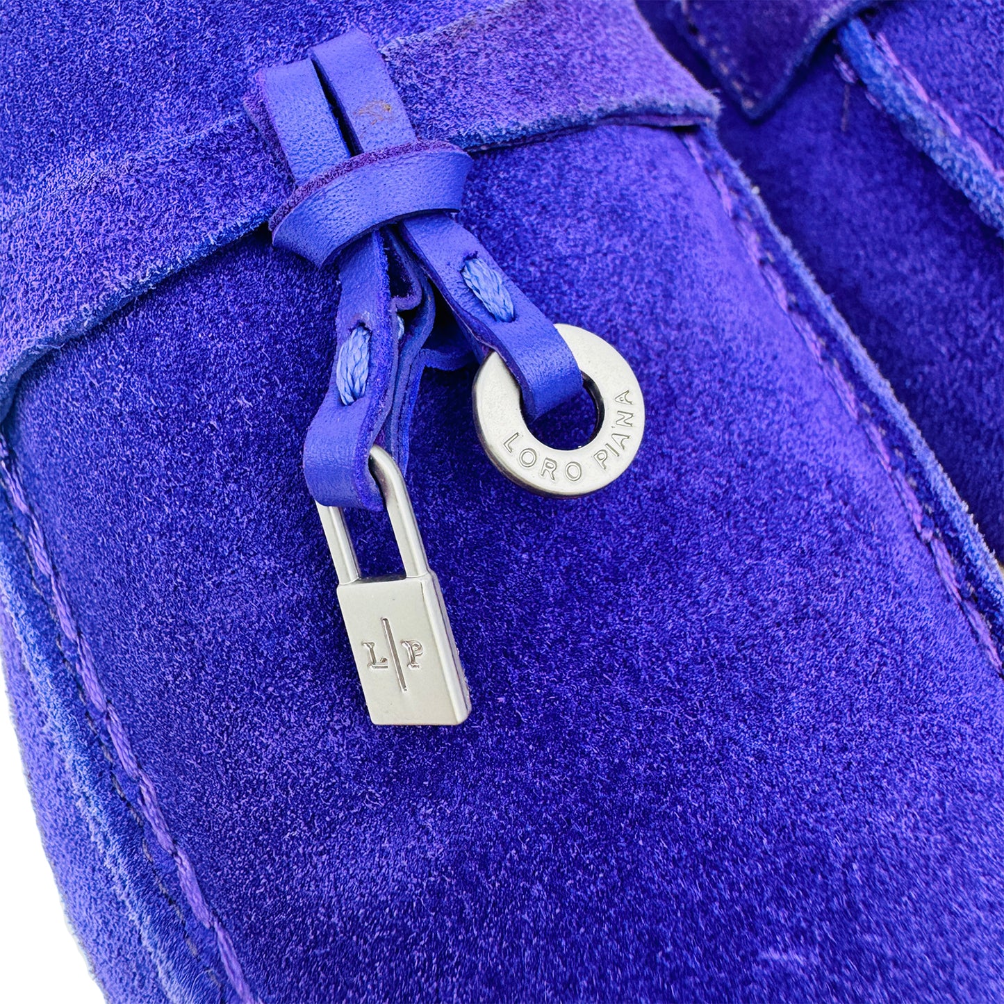 Loro Piana Summer Charms Walk Purple Loafers (Size 40/41)