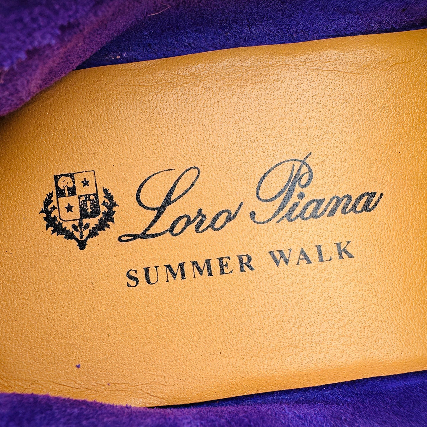 Loro Piana Summer Charms Walk Purple Loafers (Size 40/41)