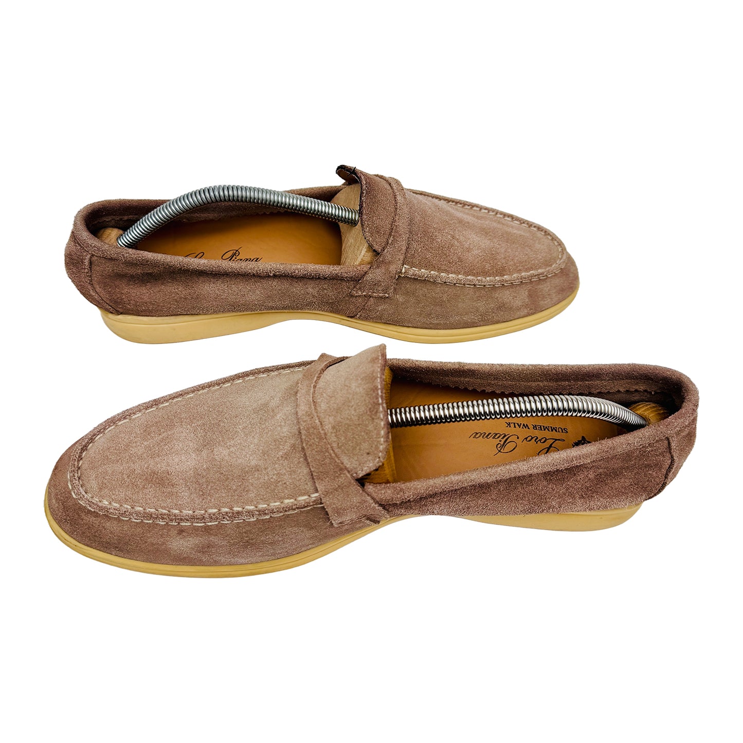 Loro Piana Summer Walk Beige Loafer Shoes (Size 45/46) - H 18068