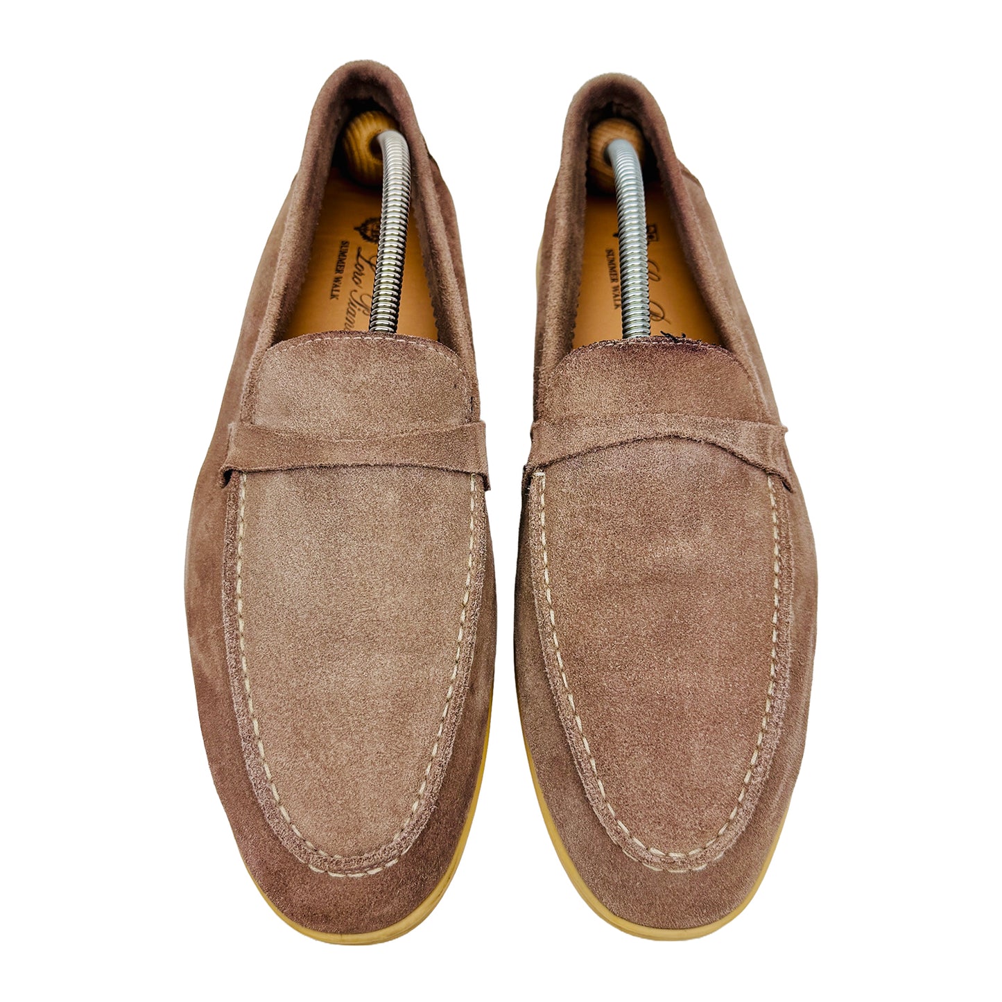 Loro Piana Summer Walk Beige Loafer Shoes (Size 45/46) - H 18068