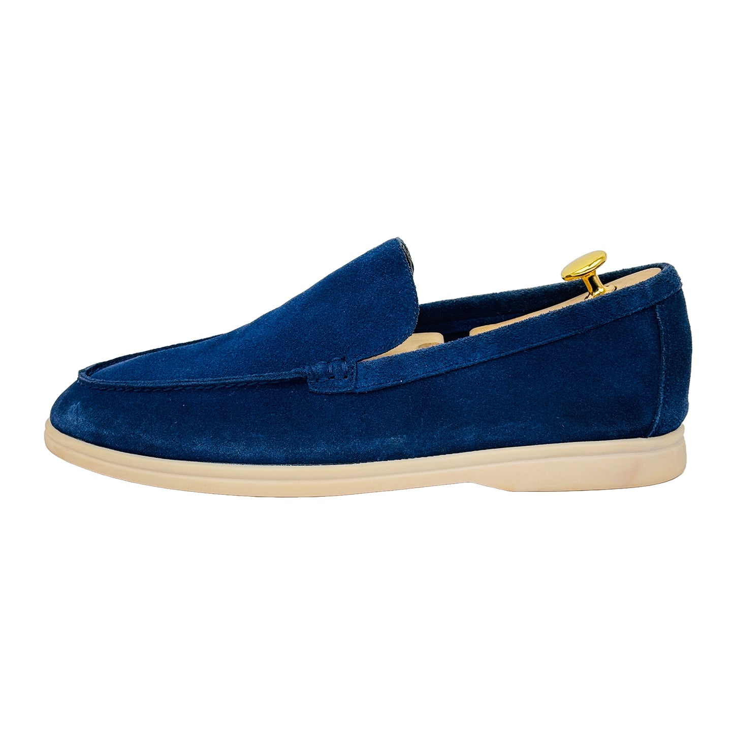 Loro Piana Summer Walk Blue Loafers (Size 43.5/44)