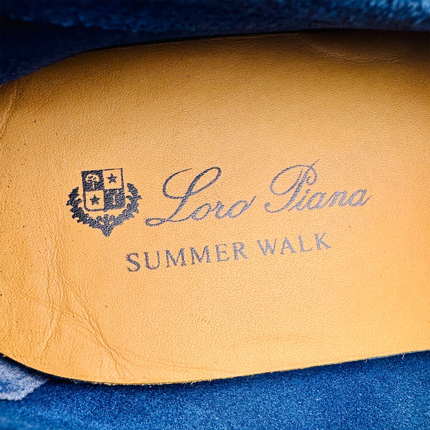 Loro Piana Summer Walk Blue Loafers (Size 43.5/44)