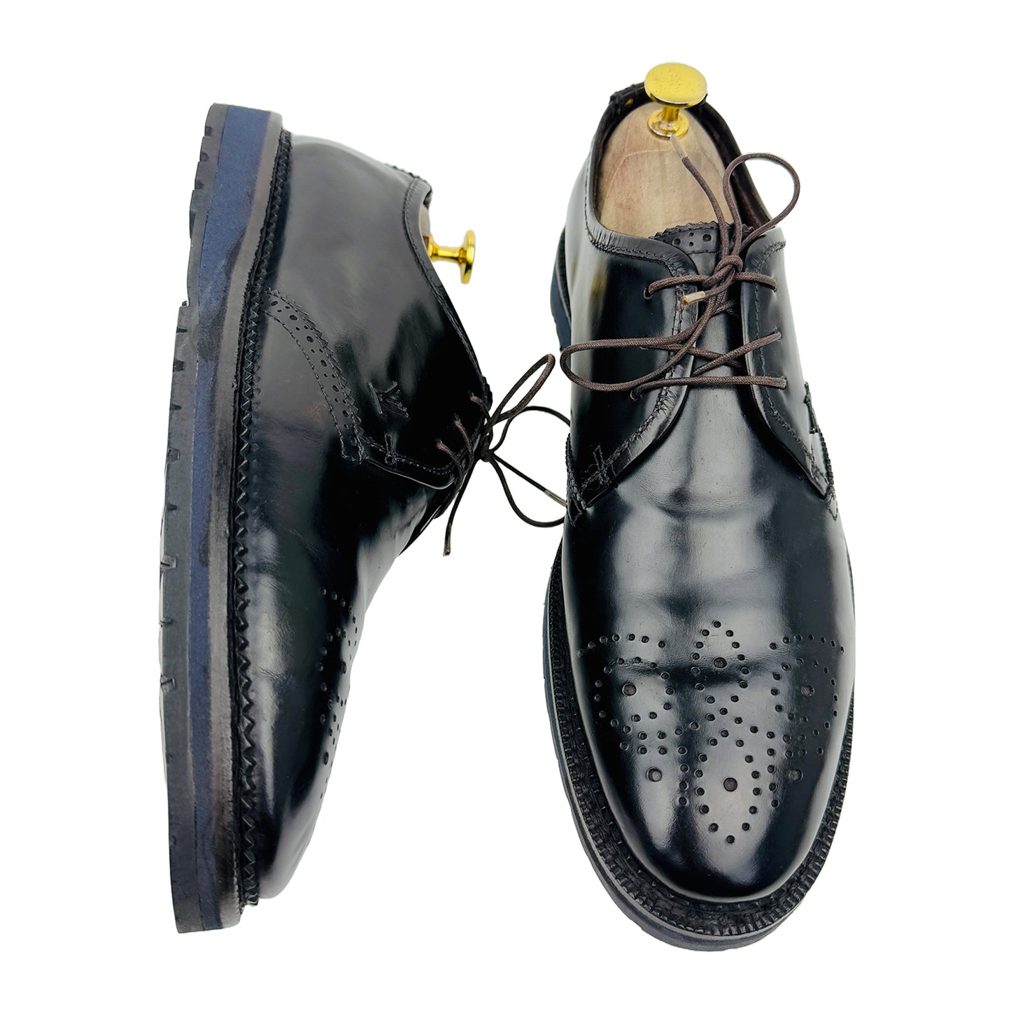 Louis Vuitton Brown Brogue Lace Up Derby Shoes (Size 42.5/43)