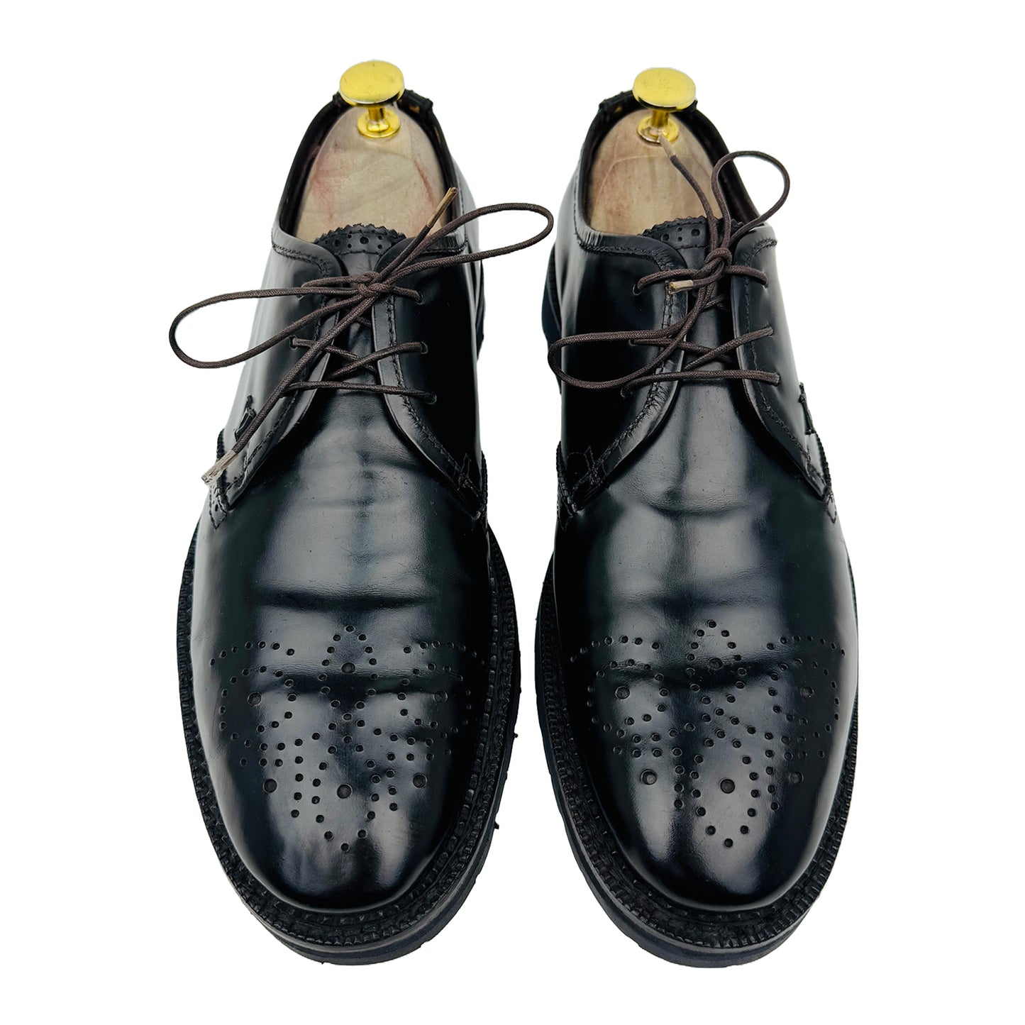 Louis Vuitton Brown Brogue Lace Up Derby Shoes (Size 42.5/43)