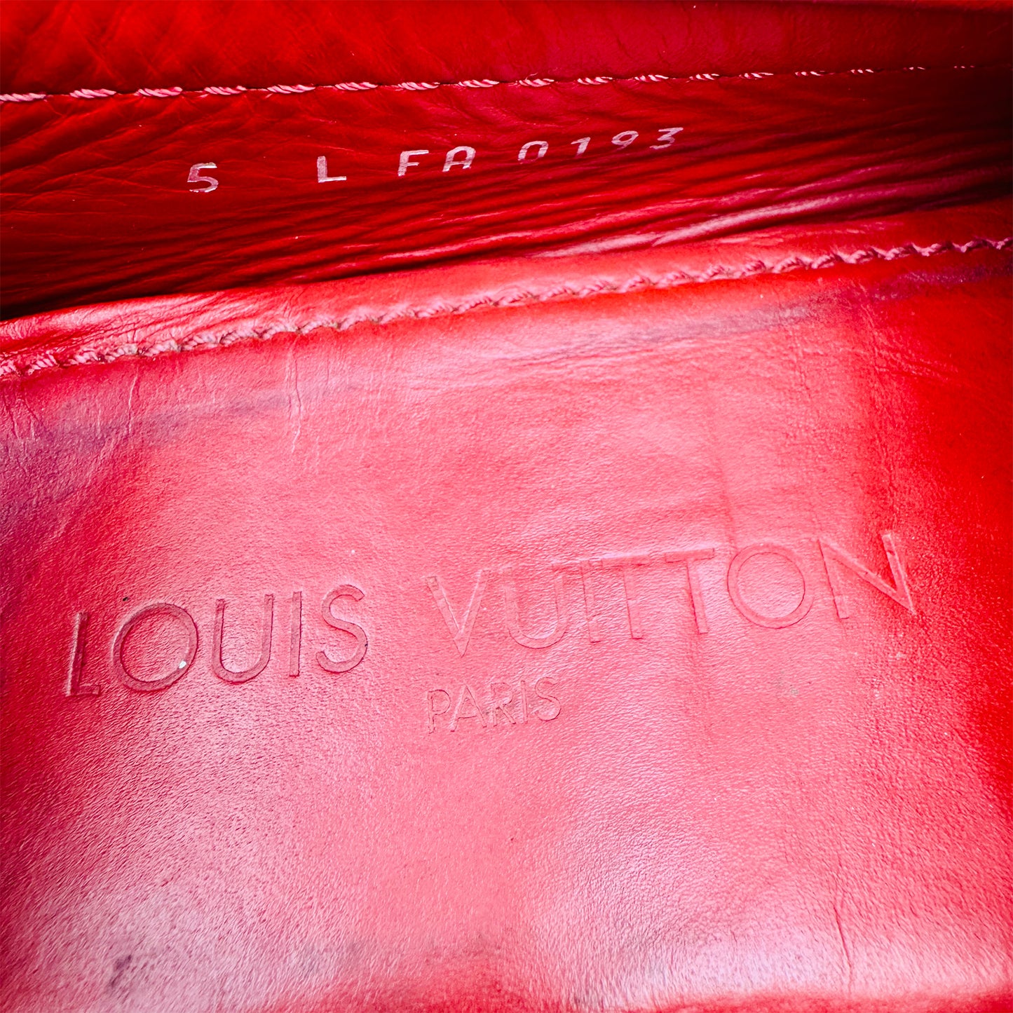 Louis Vuitton Monte Carlo Red Loafer Shoes (Size 41.5/42)