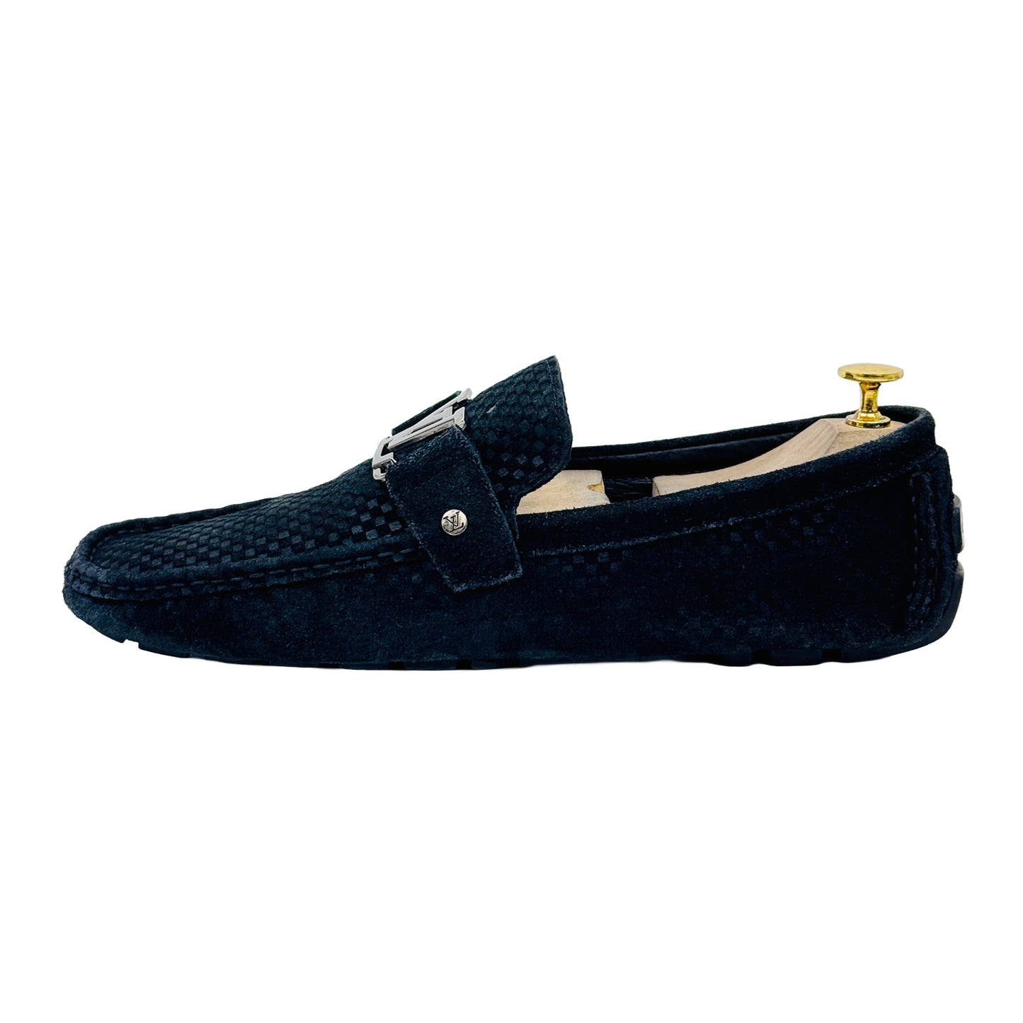 Louis Vuitton Monte Carlo Suede Black Loafer Shoes (Size 42.5/43)