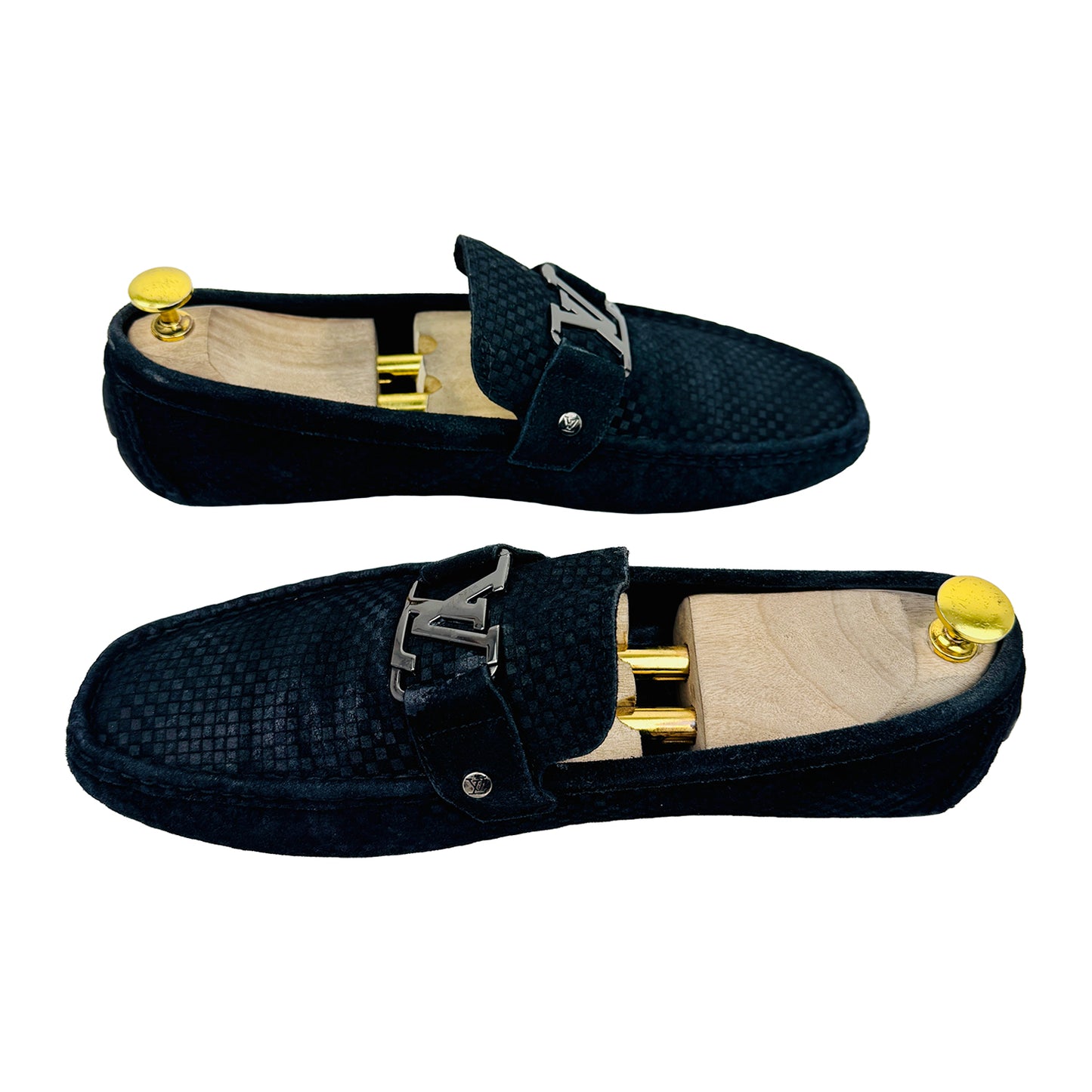 Louis Vuitton Monte Carlo Suede Black Loafer Shoes (Size 42.5/43)