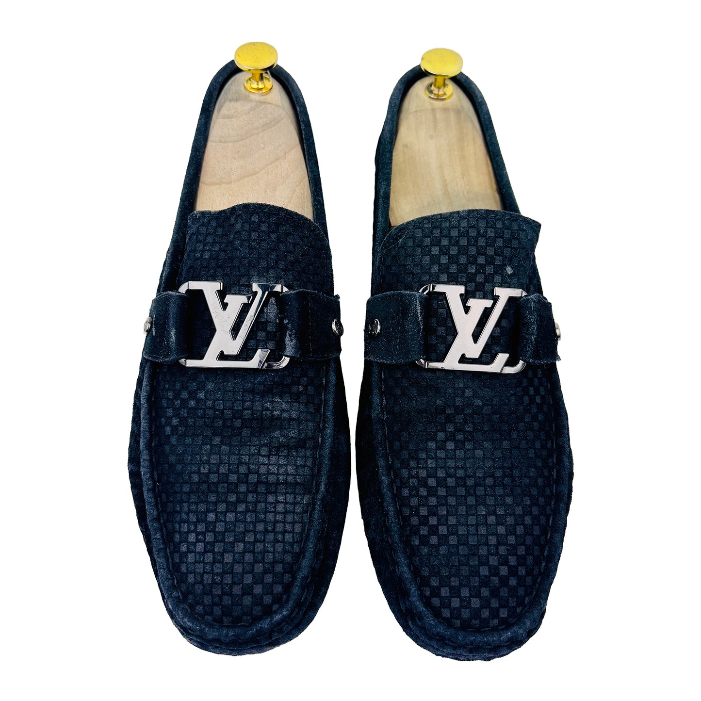 Louis Vuitton Monte Carlo Suede Black Loafer Shoes (Size 42.5/43)