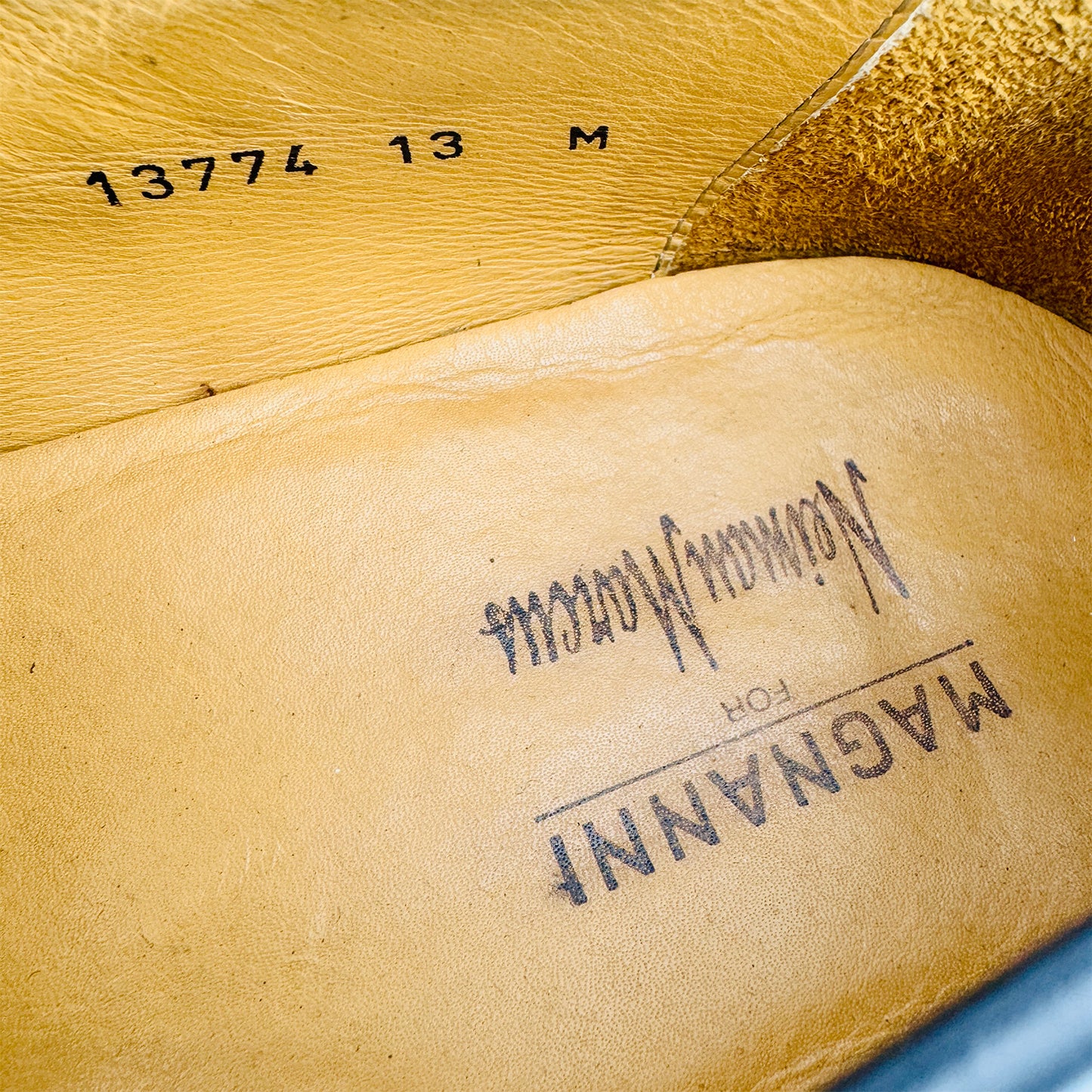 Magnanni Men's Darien Black Leather Loafer Shoes (Size 46/47)