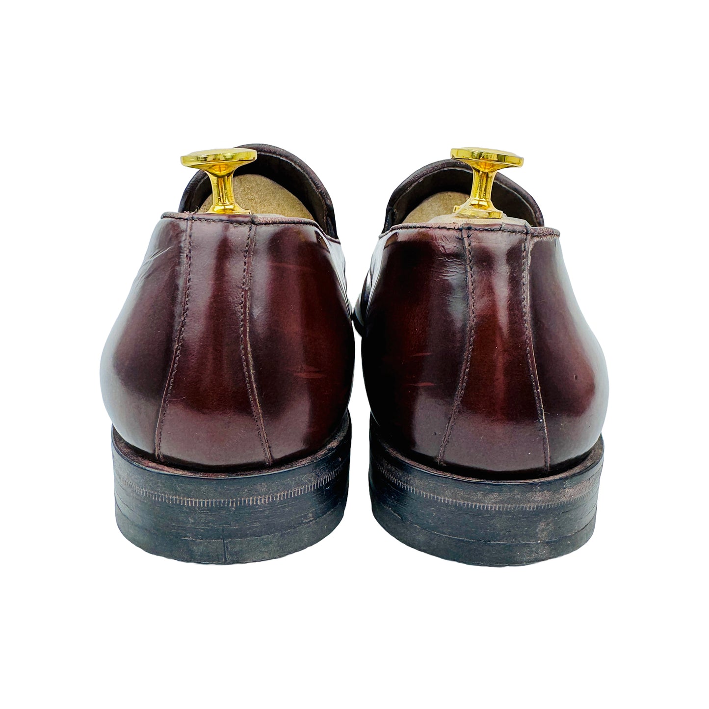 Mezlan Men's Cap Toe Burgundy Loafer Shoes (Size 44/44.5)