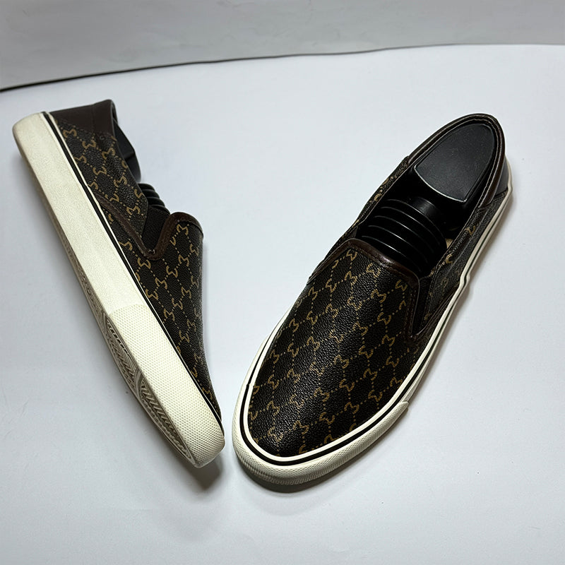 Milano Leather Slip-on Shoes in Black Color (Random)