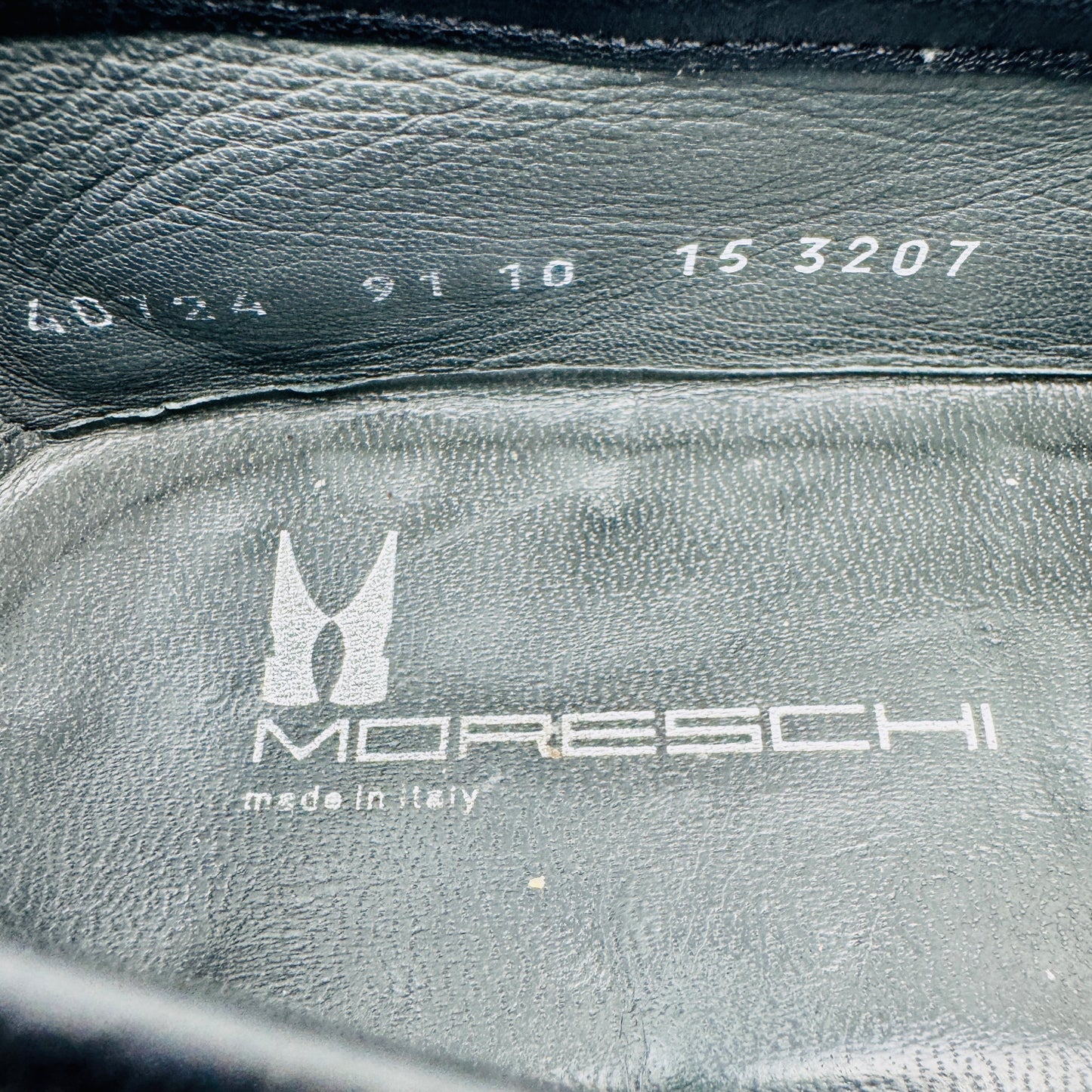 Moreschi Black Grain Leather Loafer Shoes (Size 44.5/45)