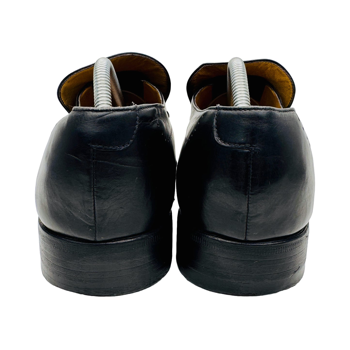 Moreschi Men's Black Leather Flats Tussel Shoes (Size 44/44.5)