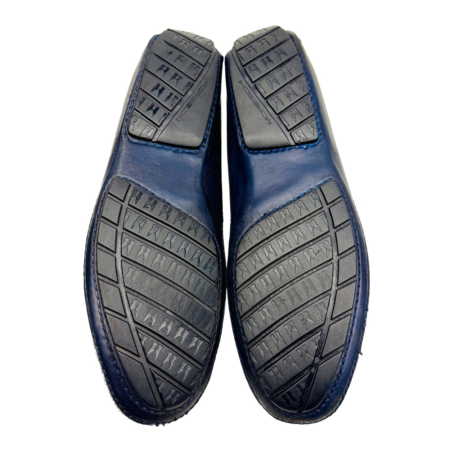 Moreschi Men's Caracas Perforated Nubuck Loafer Shoes (Size 44)
