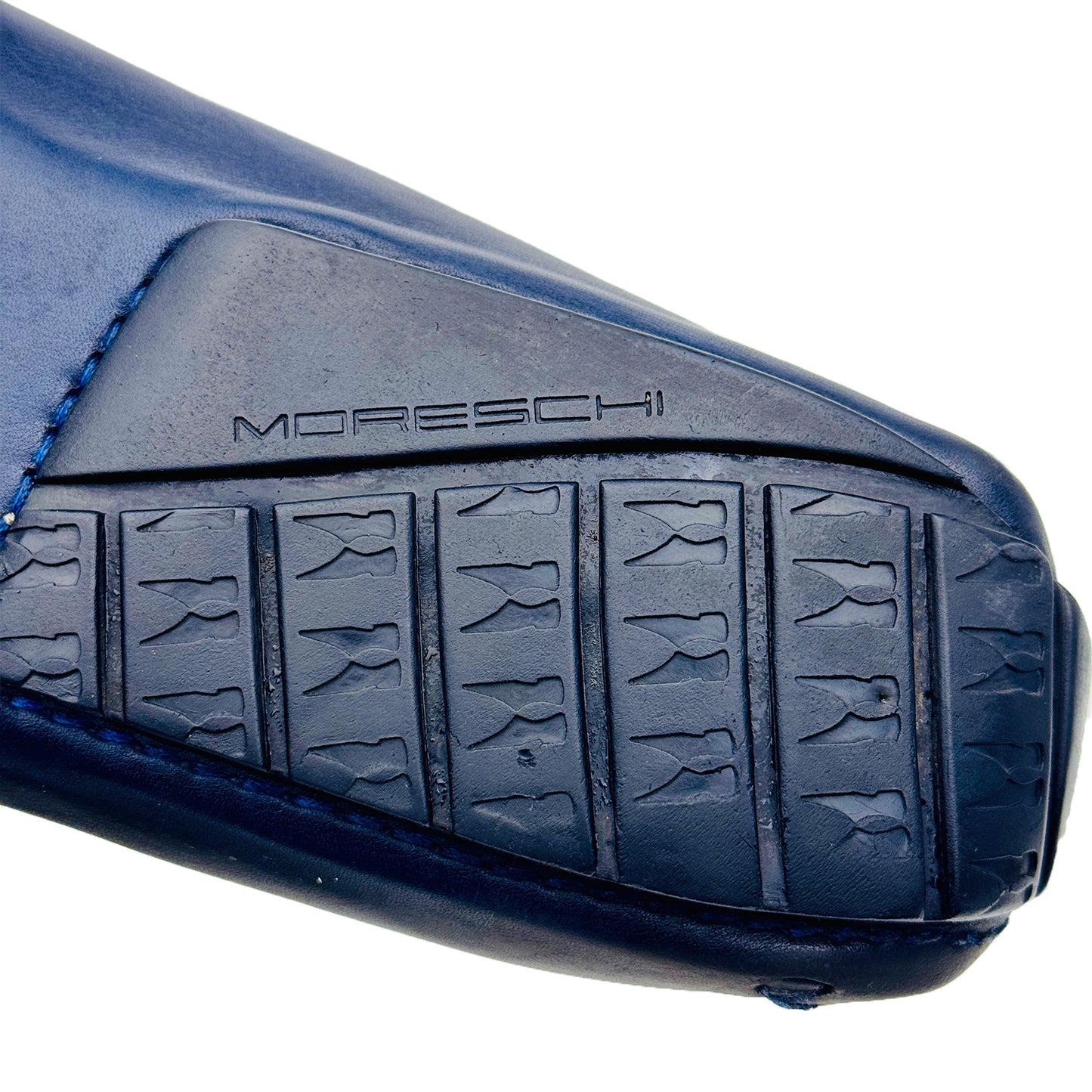 Moreschi Men's Caracas Perforated Nubuck Loafer Shoes (Size 44)