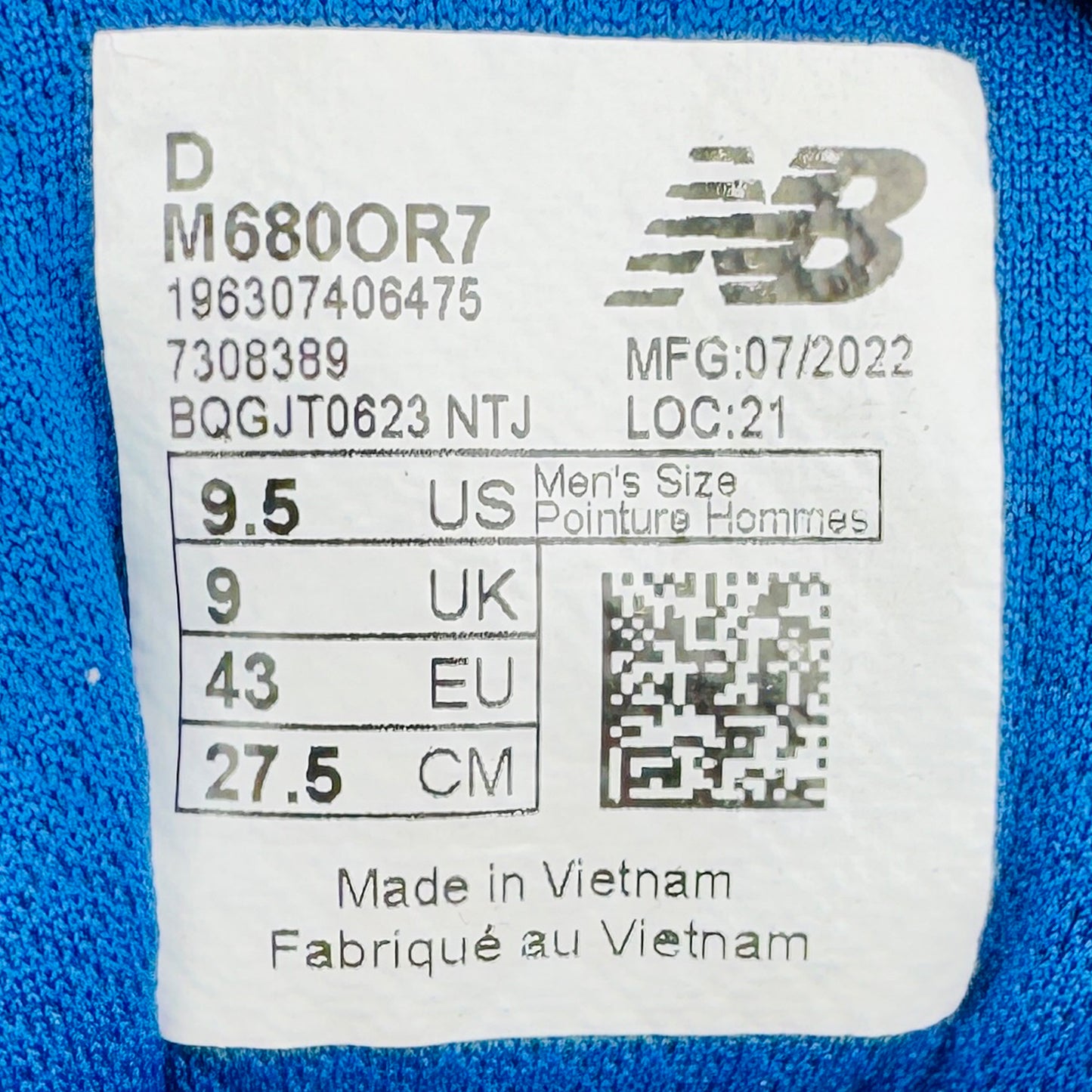 New Balance Fresh Foam 680v7 Shoes (Size 43) - M680OR7