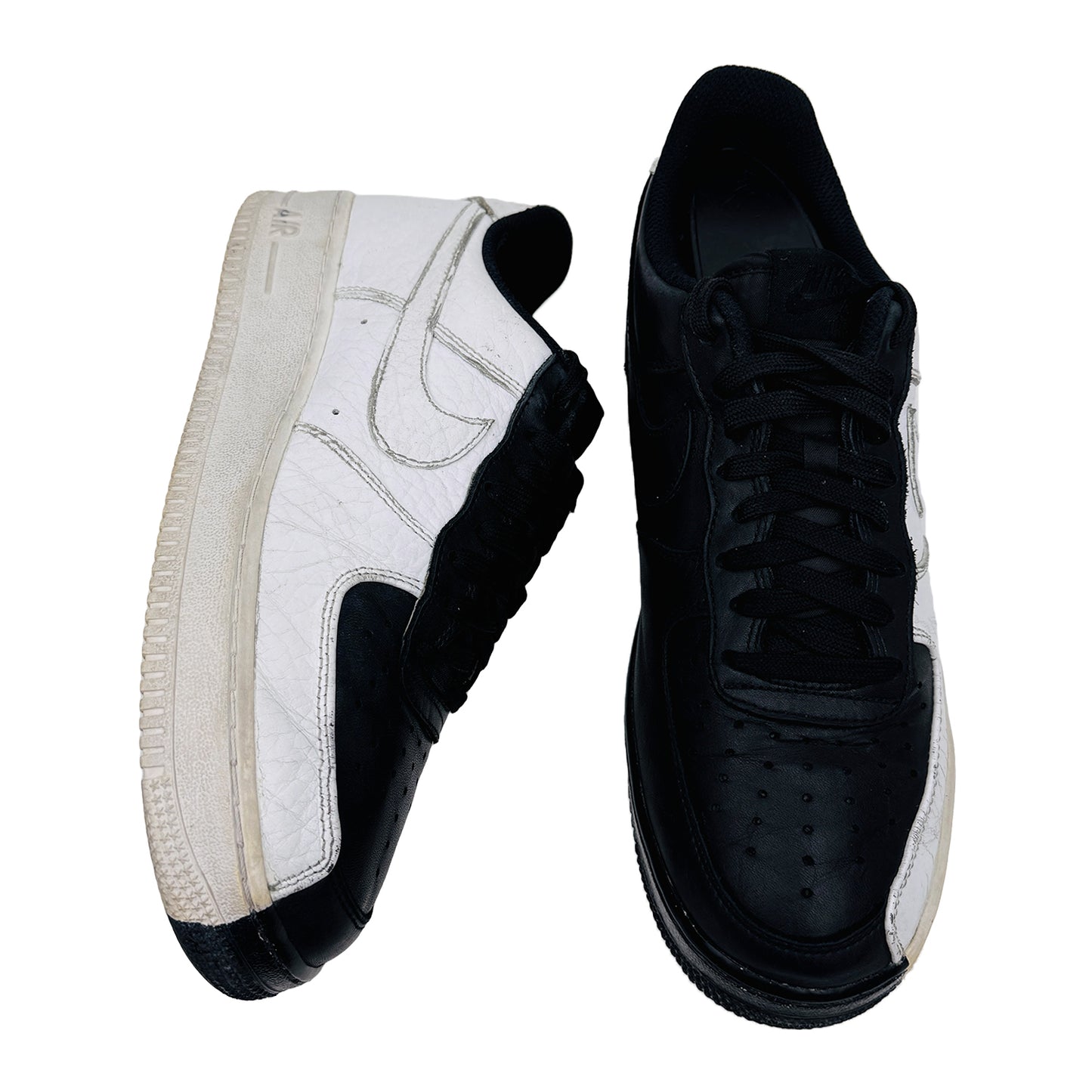 Nike Air Force 1 Low Black White Shoes (Size 42) - 905345-004