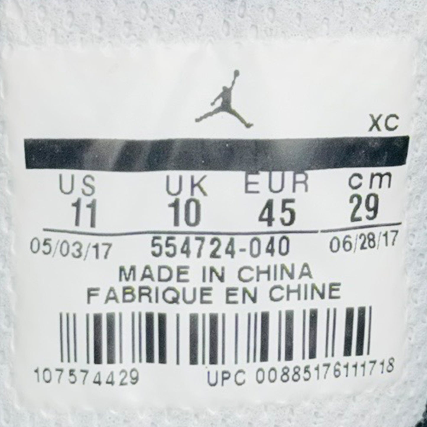 Nike Air Jordan 1 Mid Smoke Black Shoes (Size 45) - 554724-040