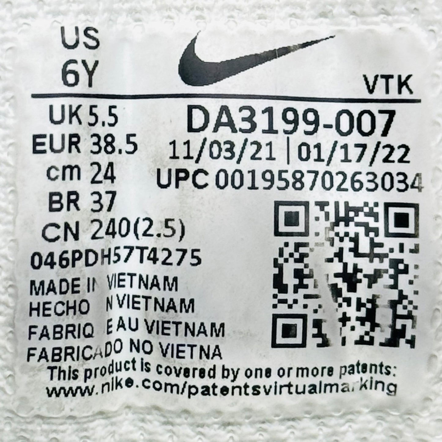 Nike Air Max 2021 Running Shoes (Size 38.5) - DA3199-007