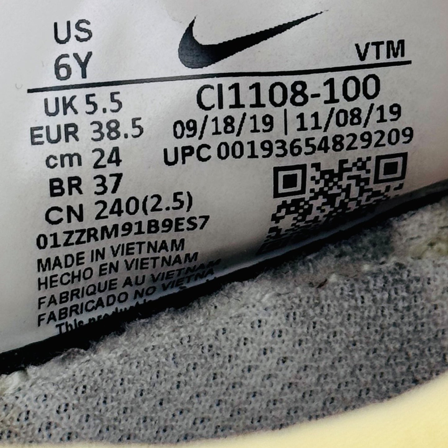 Nike Air Max 270 Extreme Shoes (Size 38/38.5) - CI1108-100