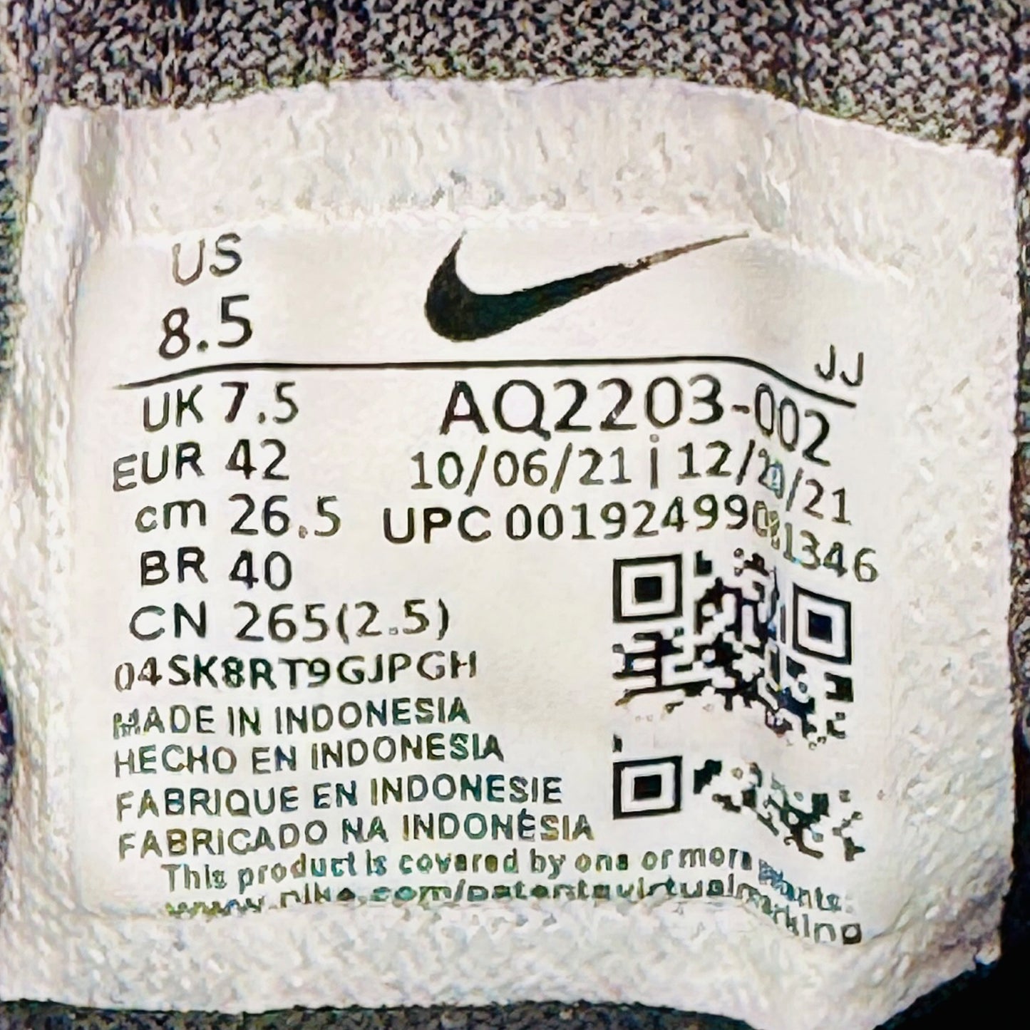 Nike Air Zoom Pegasus 36 Shoes (Size 42) - AQ2203-002
