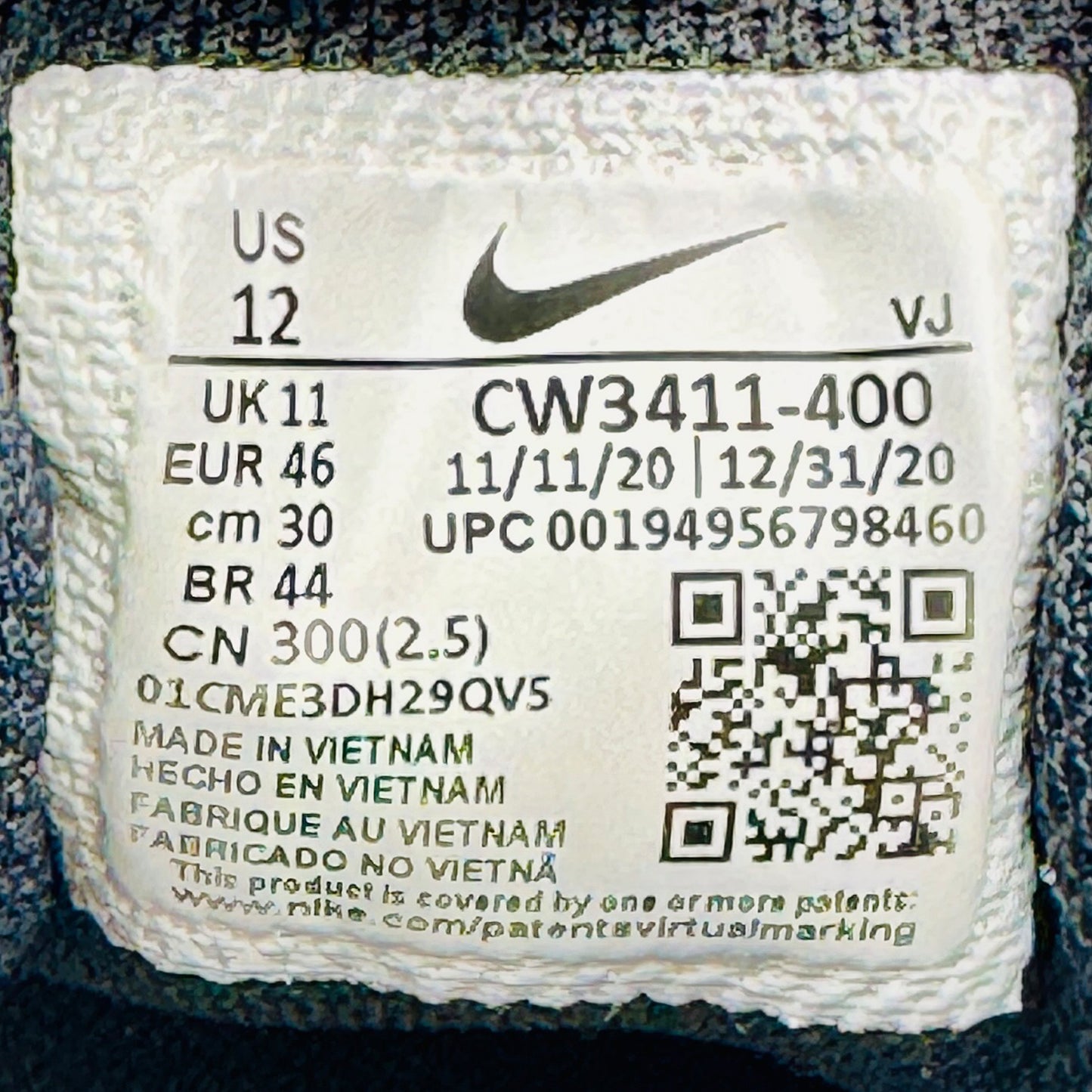 Nike Downshifter 11 Shoes (Size 46) - CW3411-400