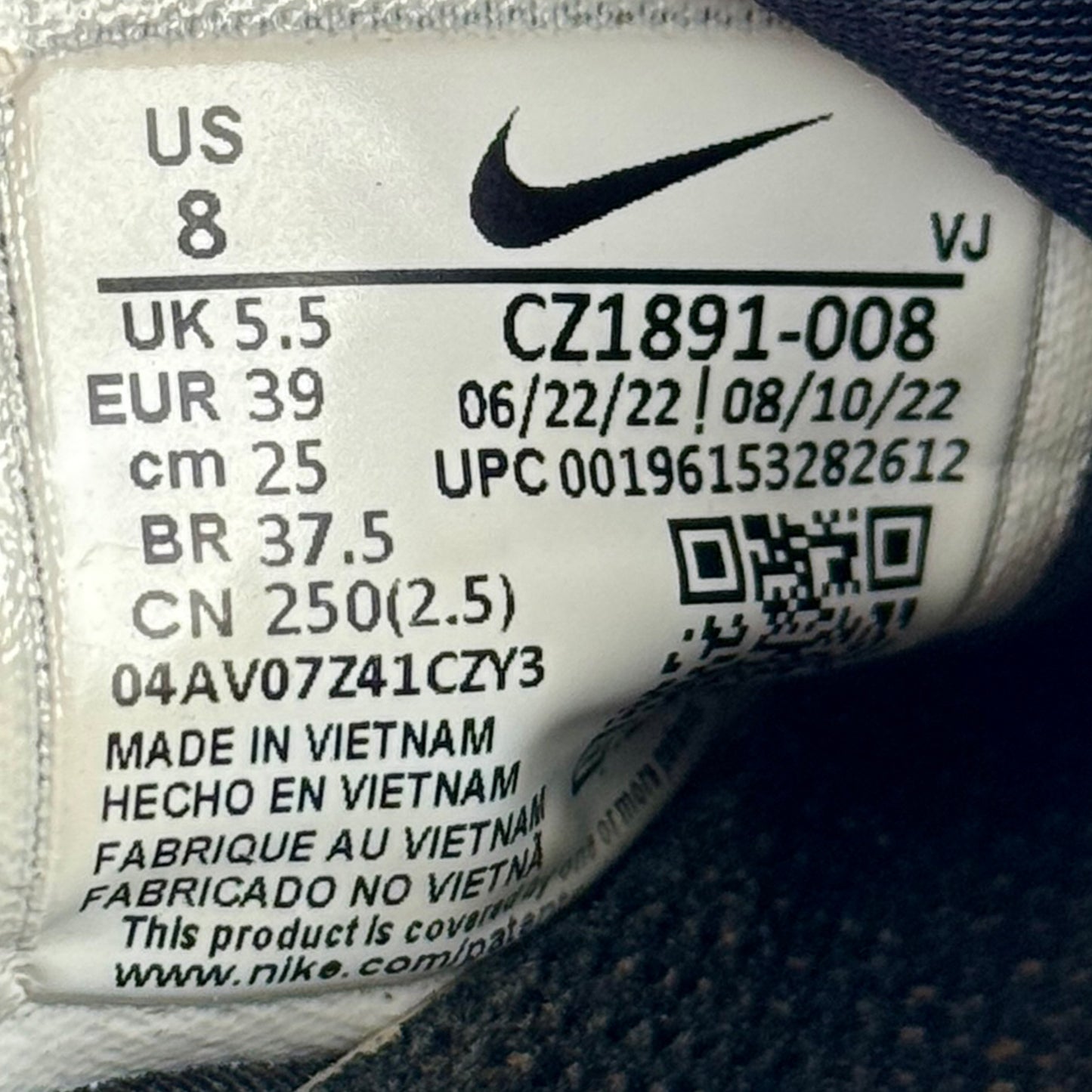 Nike Free Run 5.0 Shoes (Size 39) - CZ1891-008