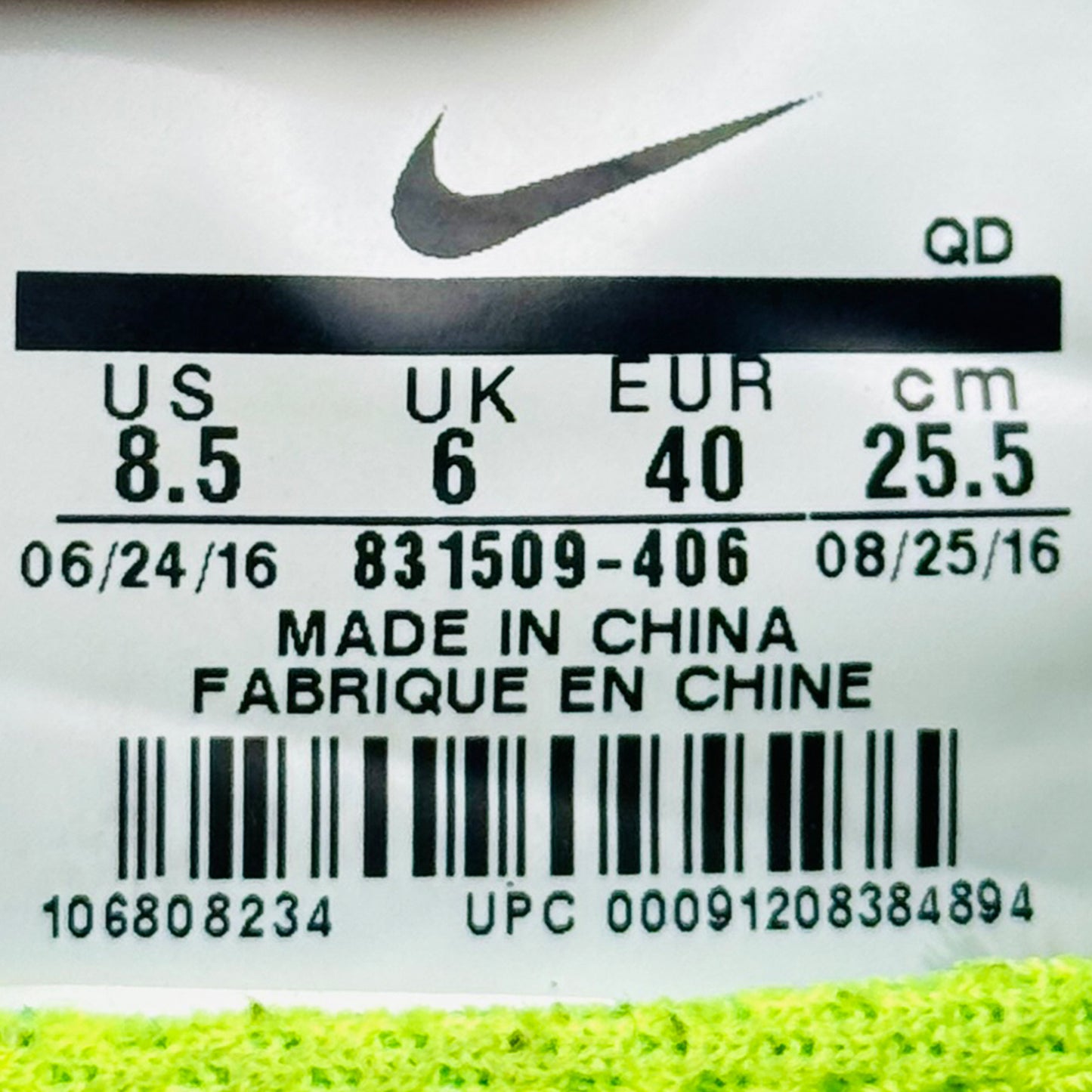 Nike Free Run Blue Moon Shoes (Size 40) - 831509-406