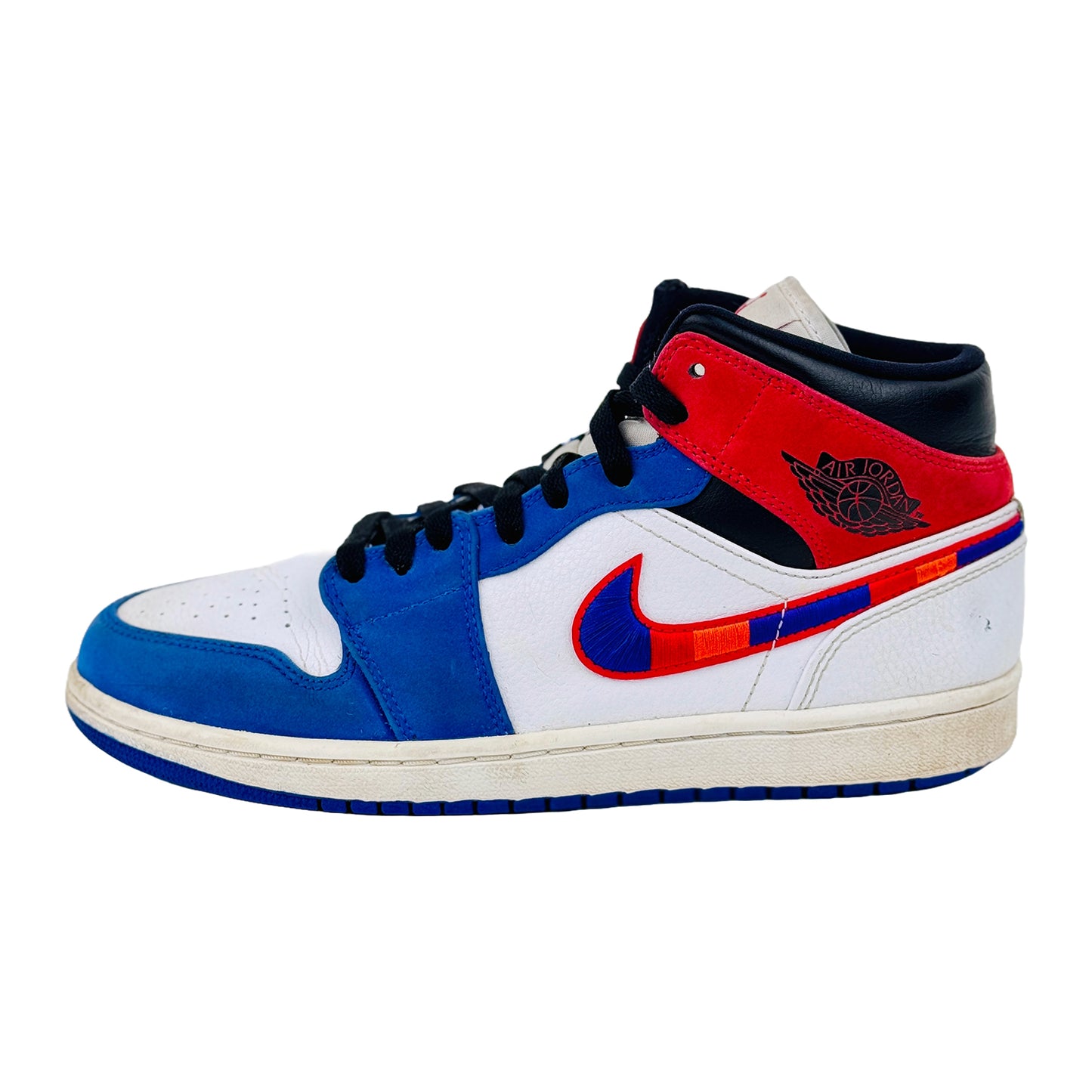 Nike Jordan 1 Mid Multi Swoosh Shoes (Size 41) - 852542-146