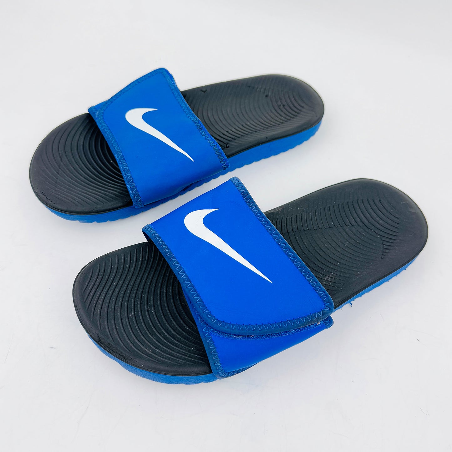 Nike Kawa Blue Slides (Size 35) - 819344-401