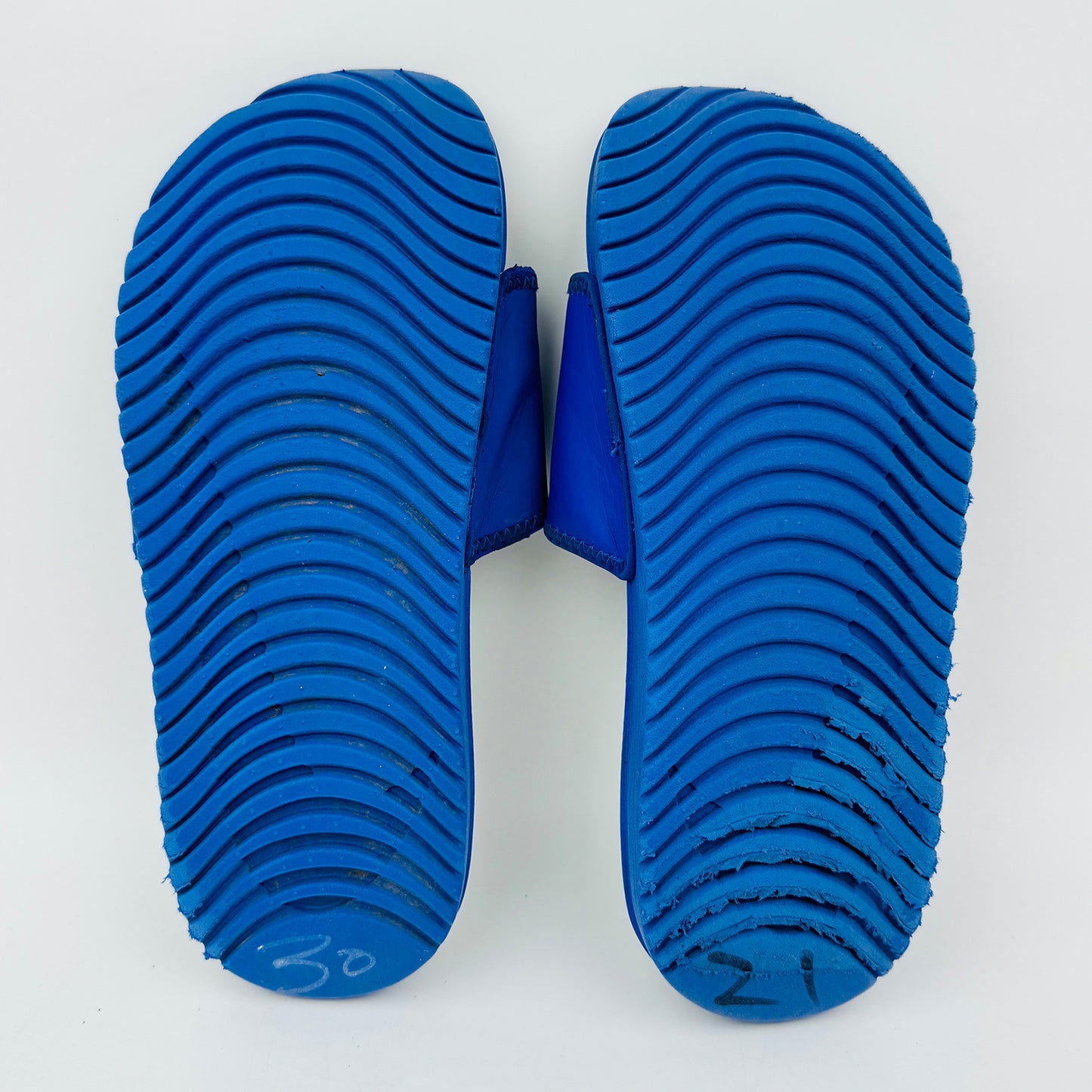 Nike Kawa Blue Slides (Size 35) - 819344-401