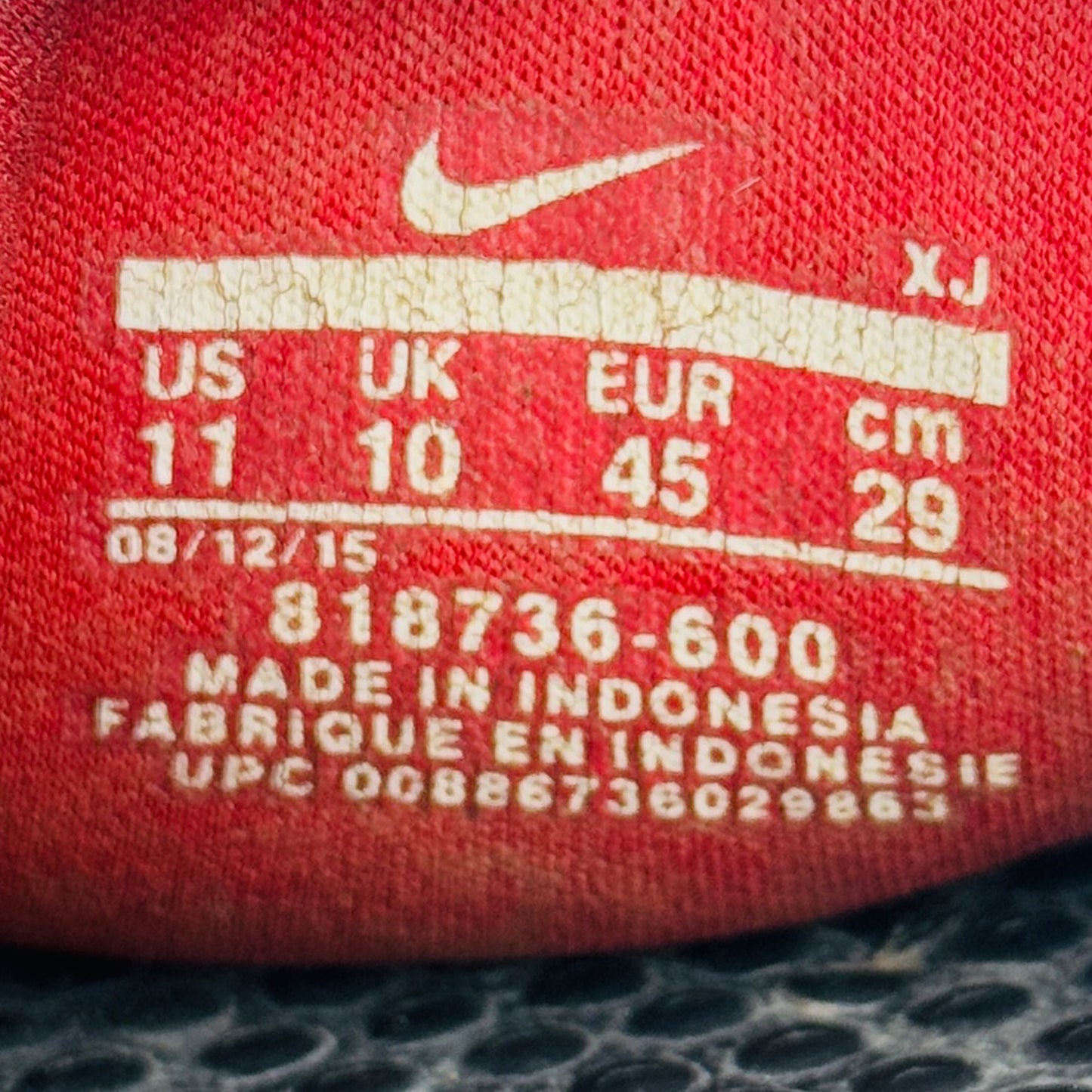 Nike Men's Benassi JDI Mismatch Slides (Size 45) - 818736-600