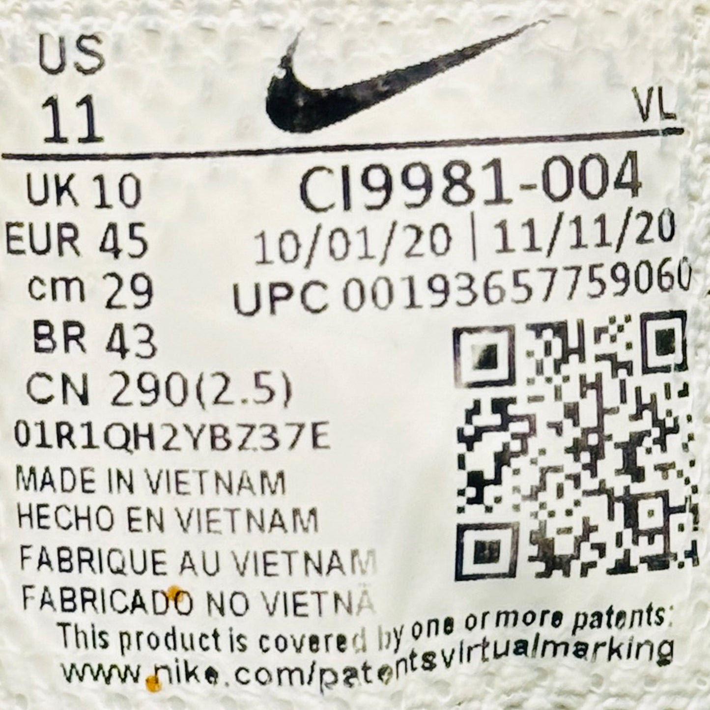 Nike Men's Downshifter 10 Shoes (Size 45) - CI9981-004