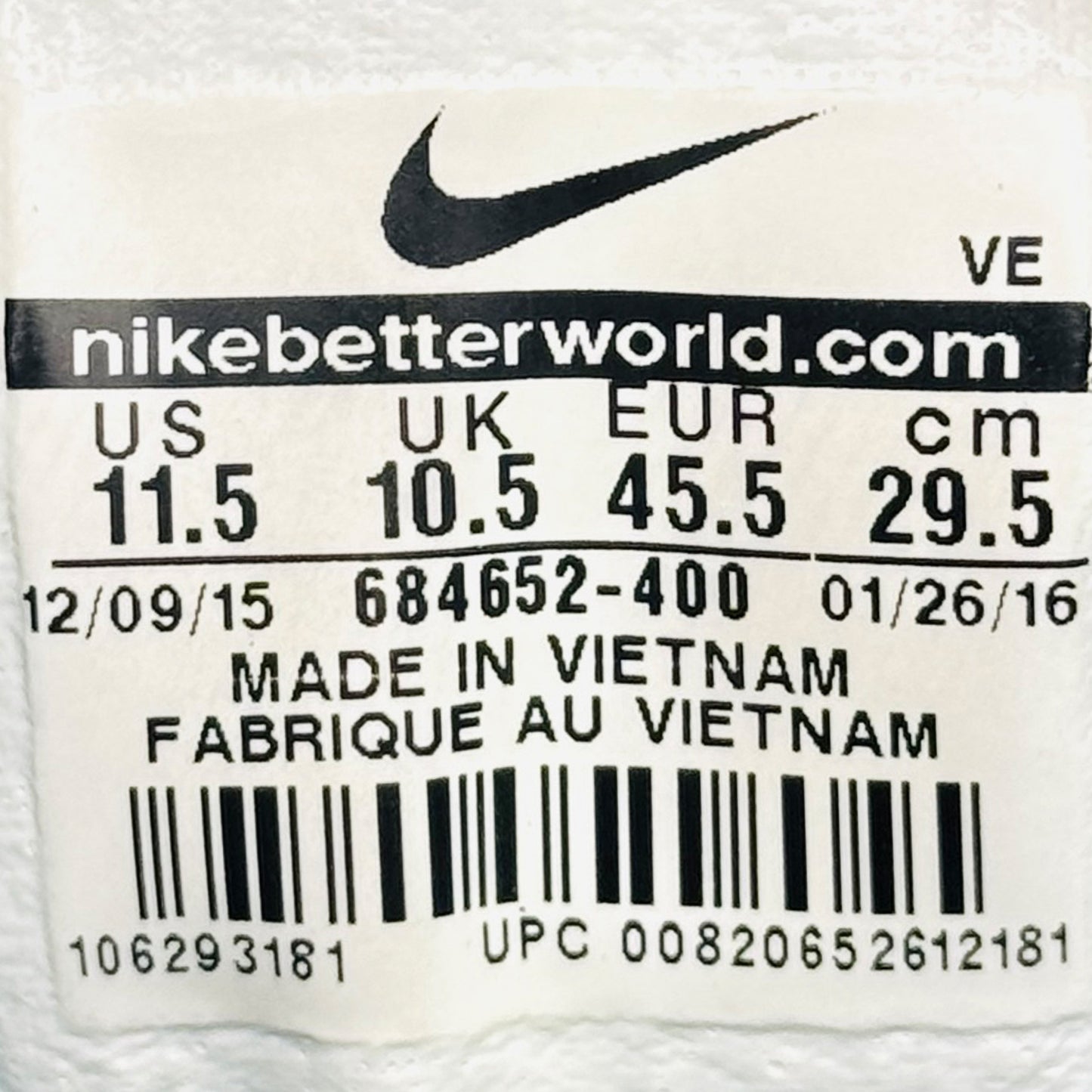 Nike Men's Downshifter 6 Running Shoes (Size 45.5) - 684652-400