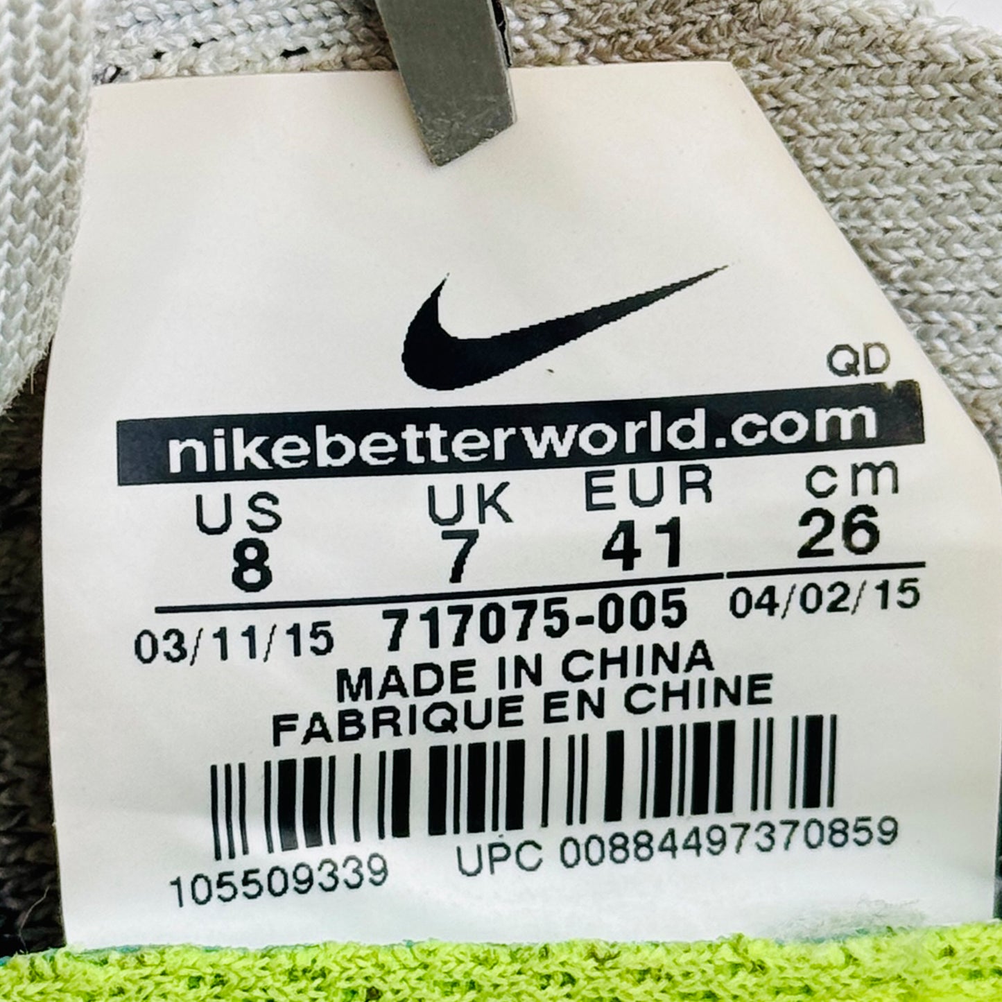 Nike Men's Free 4.0 Flyknit Shoes (Size 41) - 717075-005
