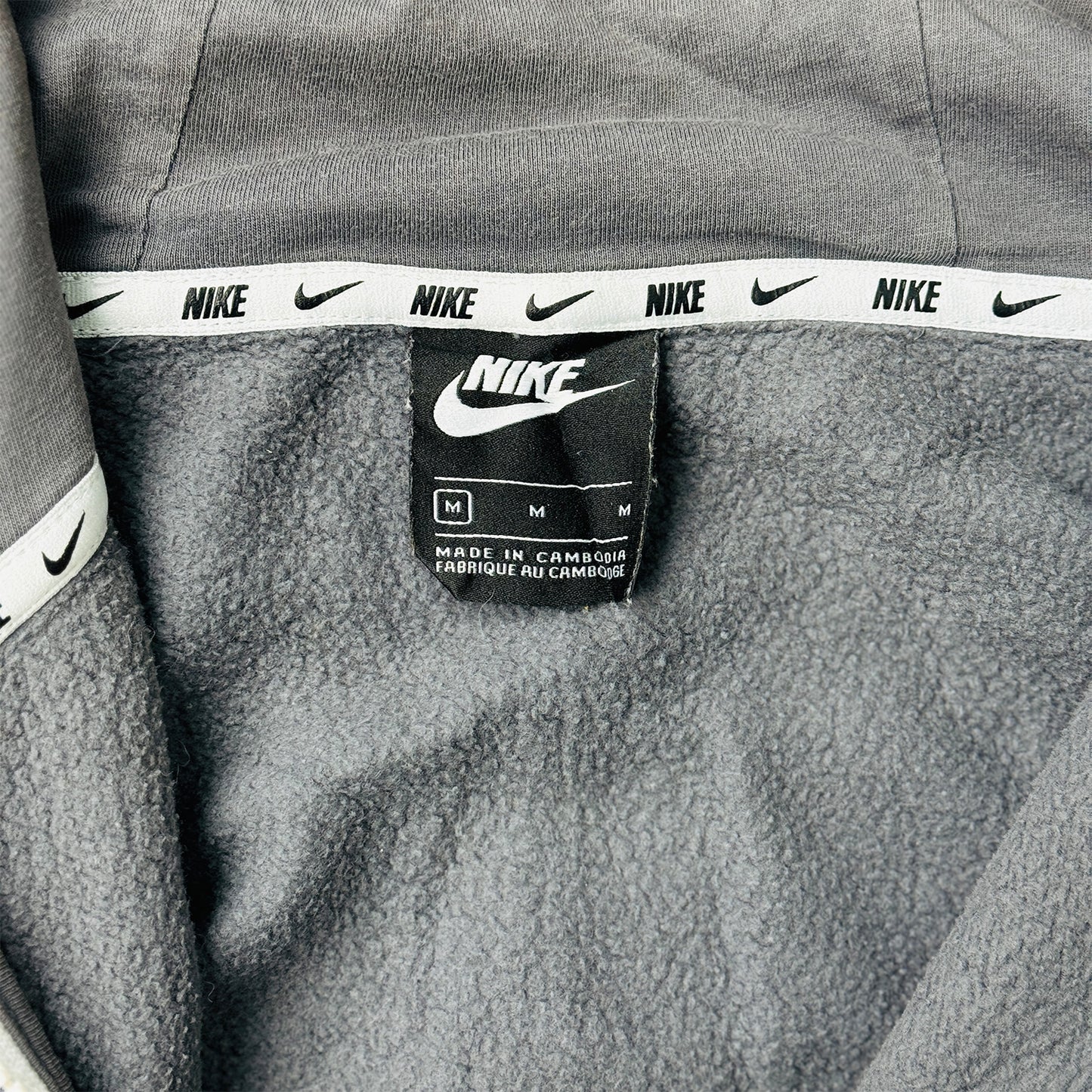 Nike Men's Hybrid Gray Zipper Jacket (Size Large)