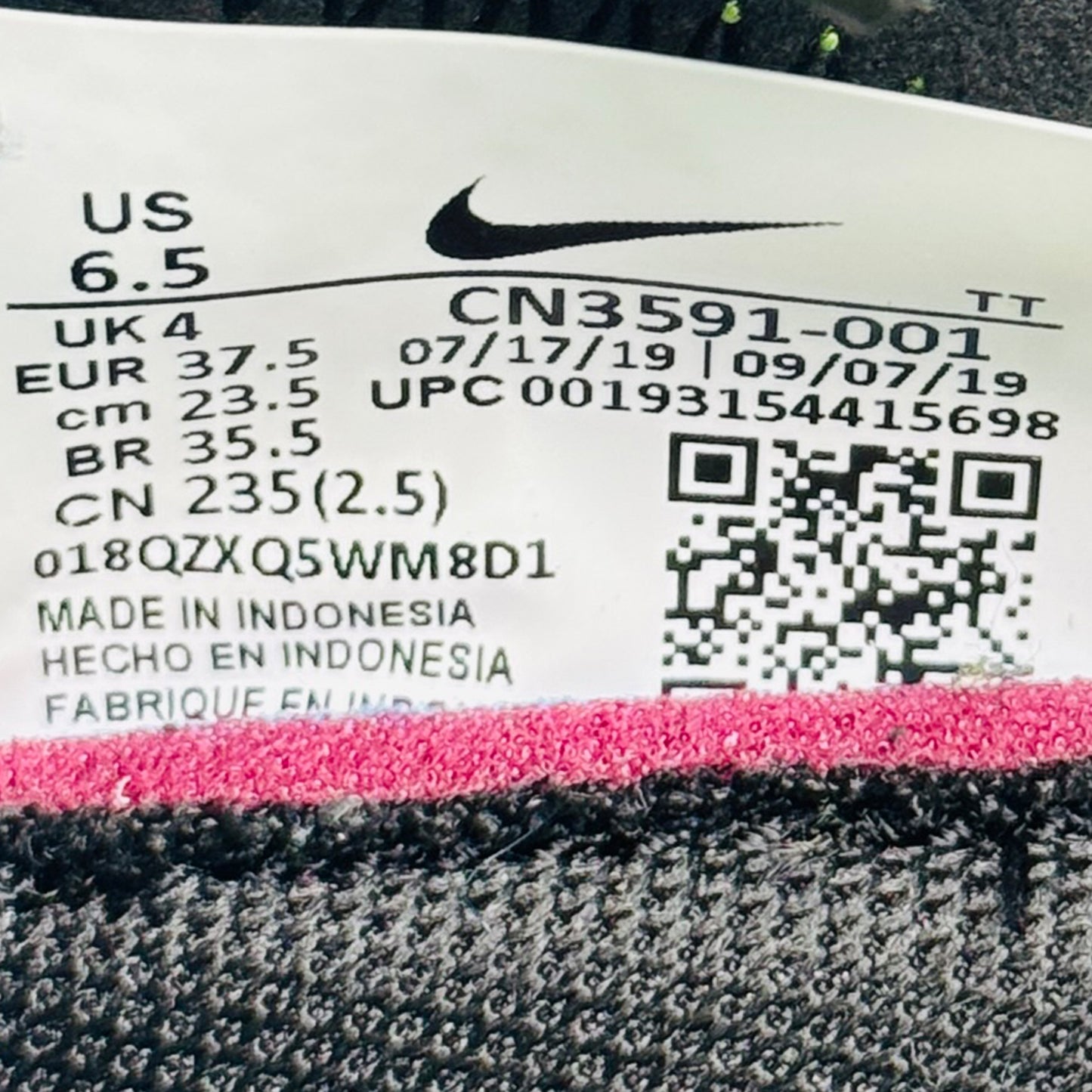 Nike React Element 55 Shoes (Size 37.5) - CN3591-001