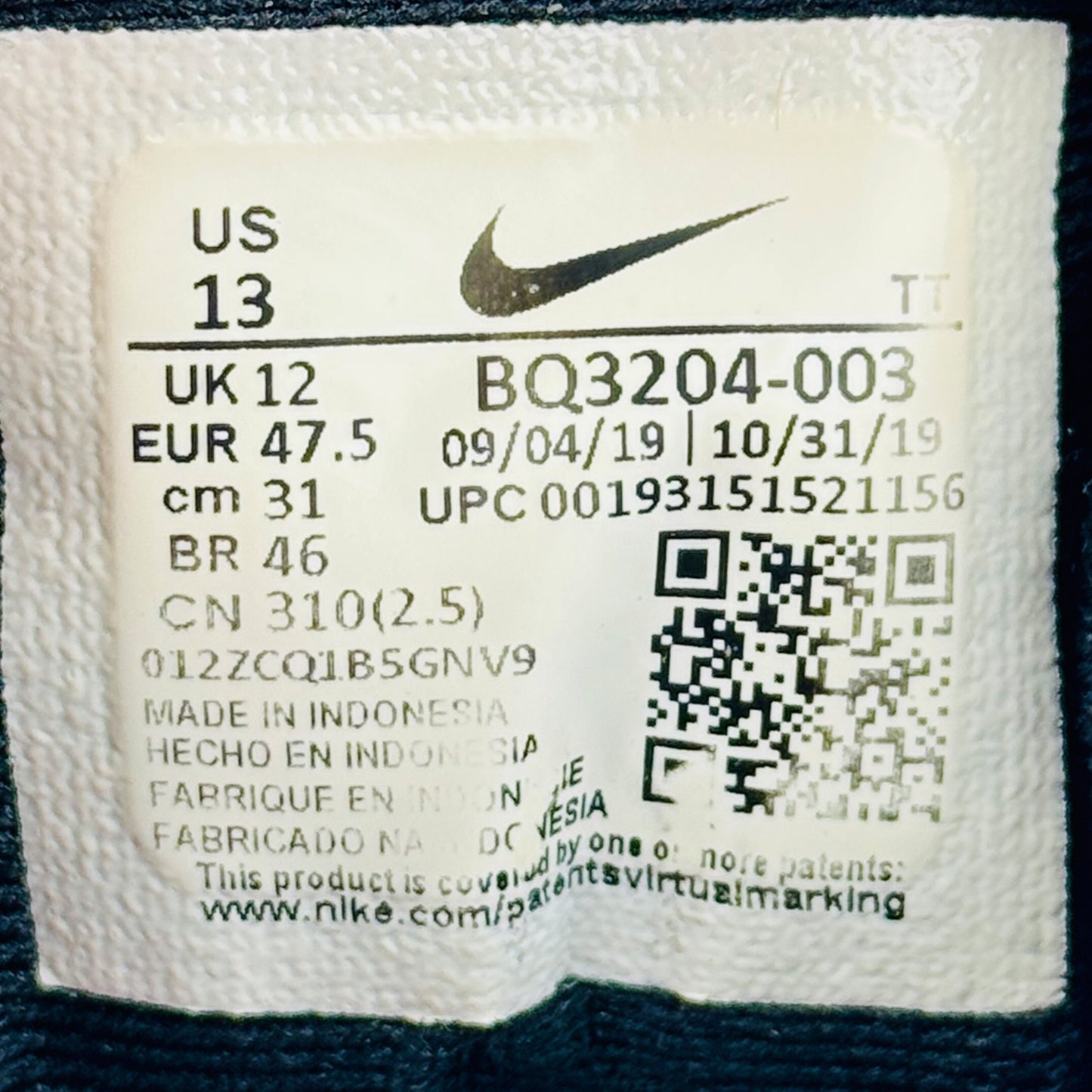 Nike Revolution 5 Running Shoes (Size 47.5) - BQ3204-003