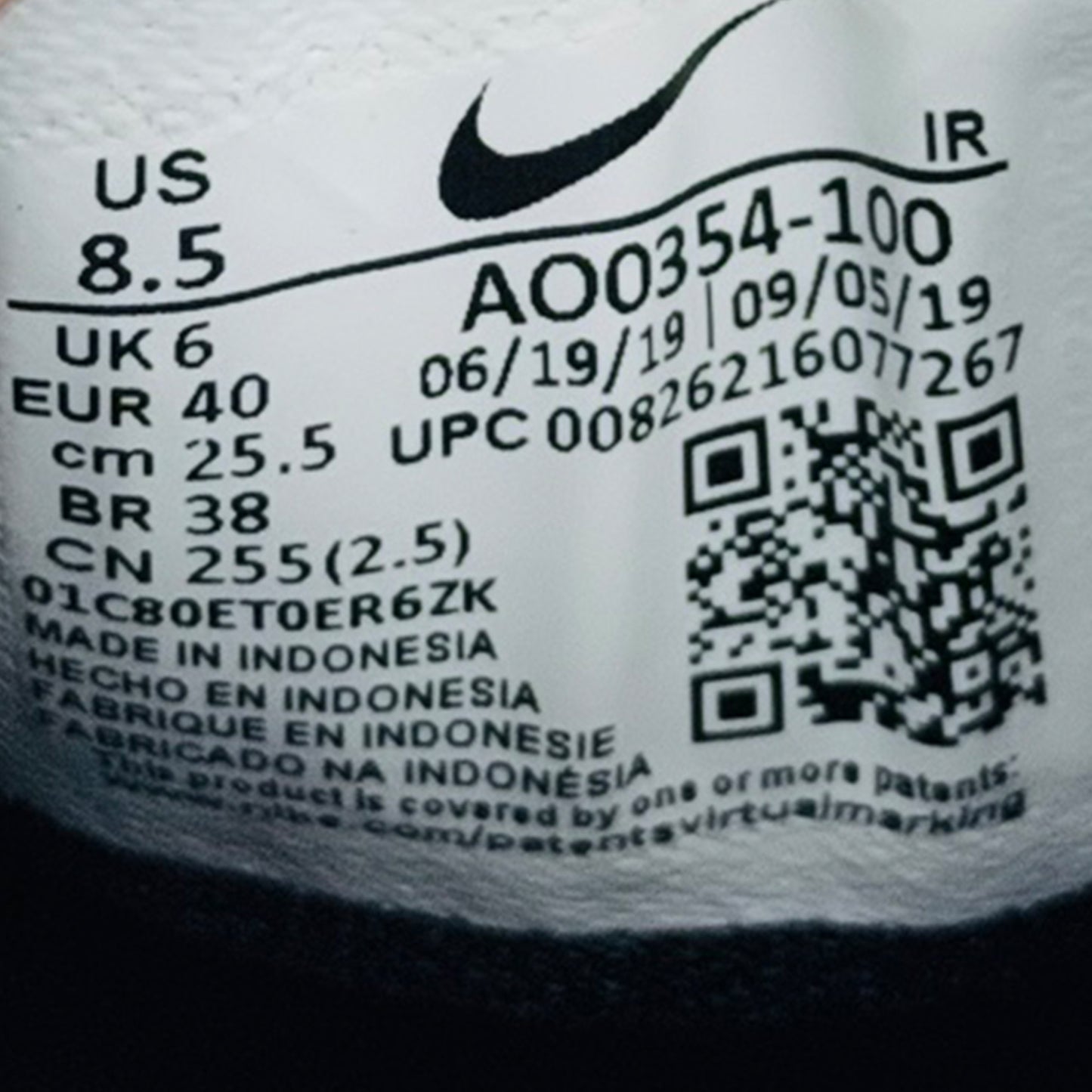 Nike Zoom 2K Shoes (Size 40) - O0354-100